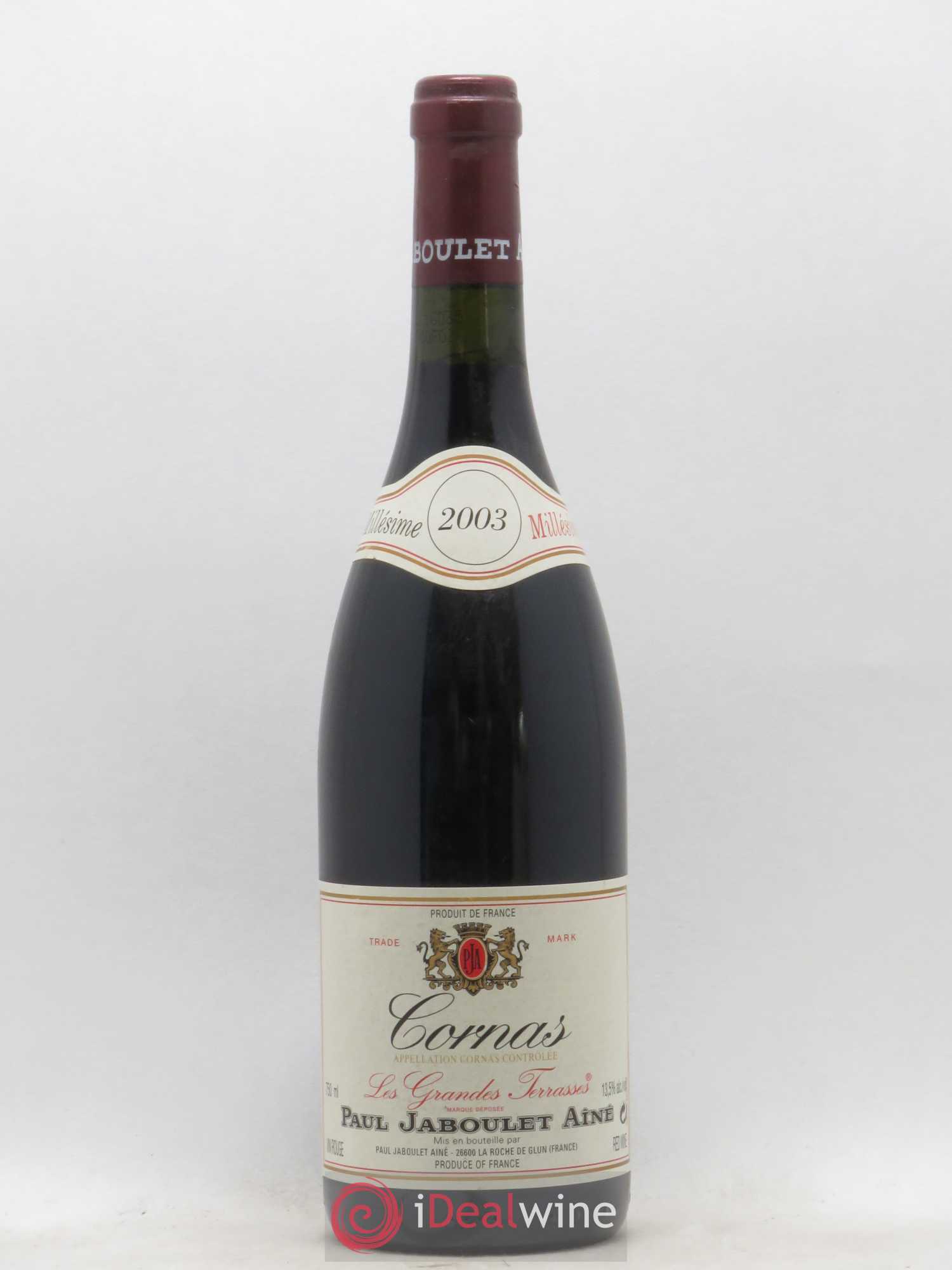 Cornas Les Grandes Terrasses Paul Jaboulet Ainé 2003 - Lot de 1 bouteille - 0