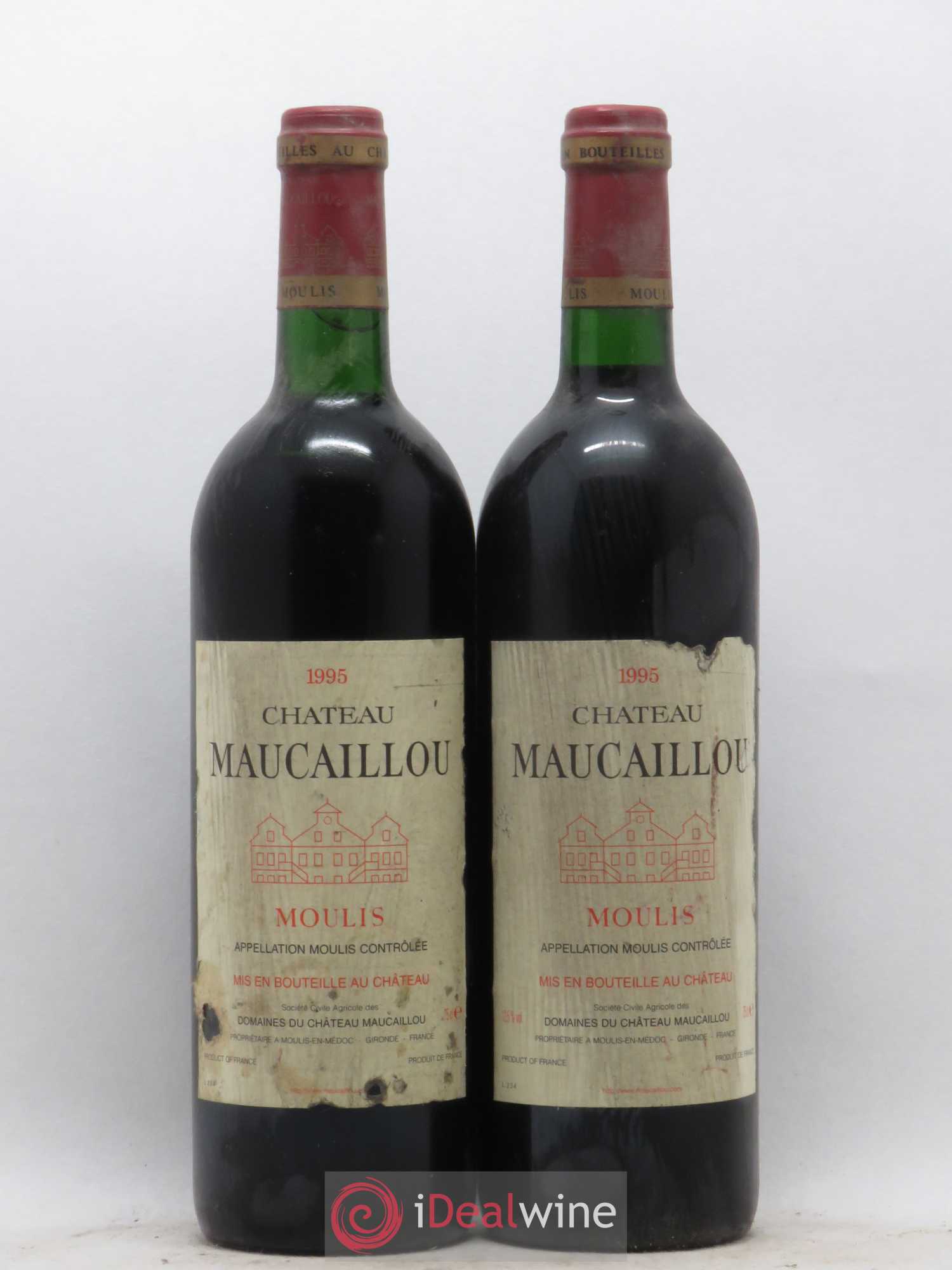 Château Moulis 1995 - Lot de 2 bouteilles - 0