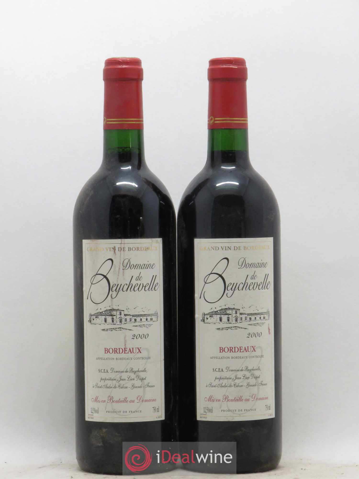 Bordeaux Domaine de Beychevelle (sans prix de réserve) 2000 - Posten von 2 Flaschen - 0