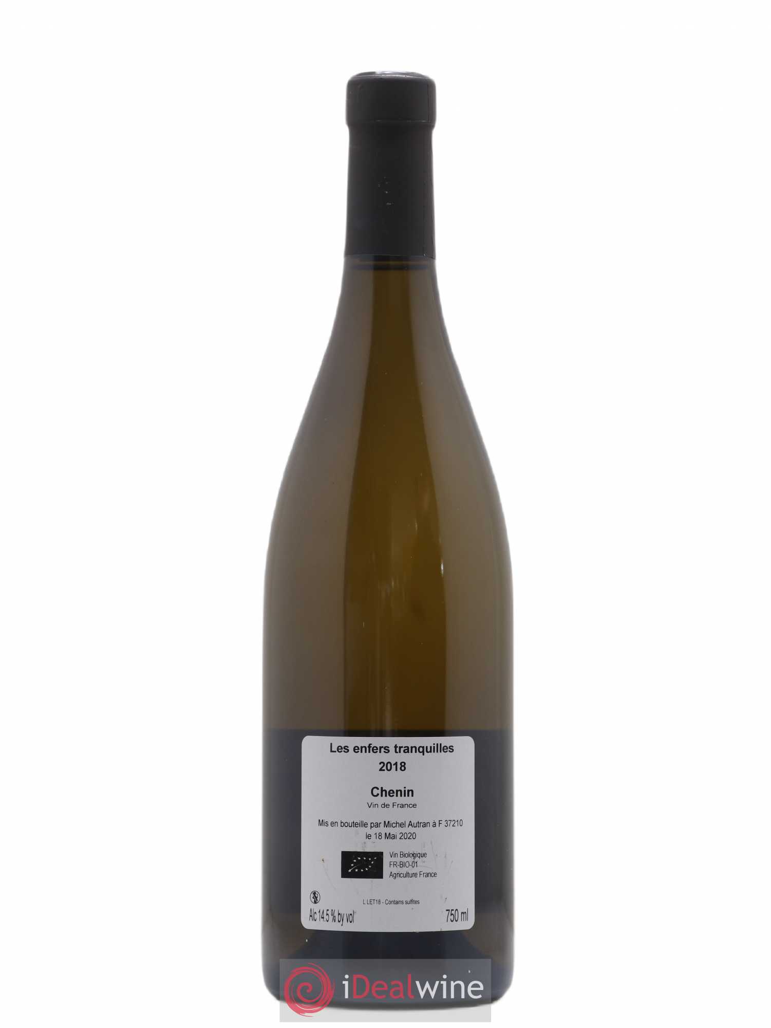 Vouvray Les Enfers Tranquilles Michel Autran 2018 - Posten von 1 Flasche - 1