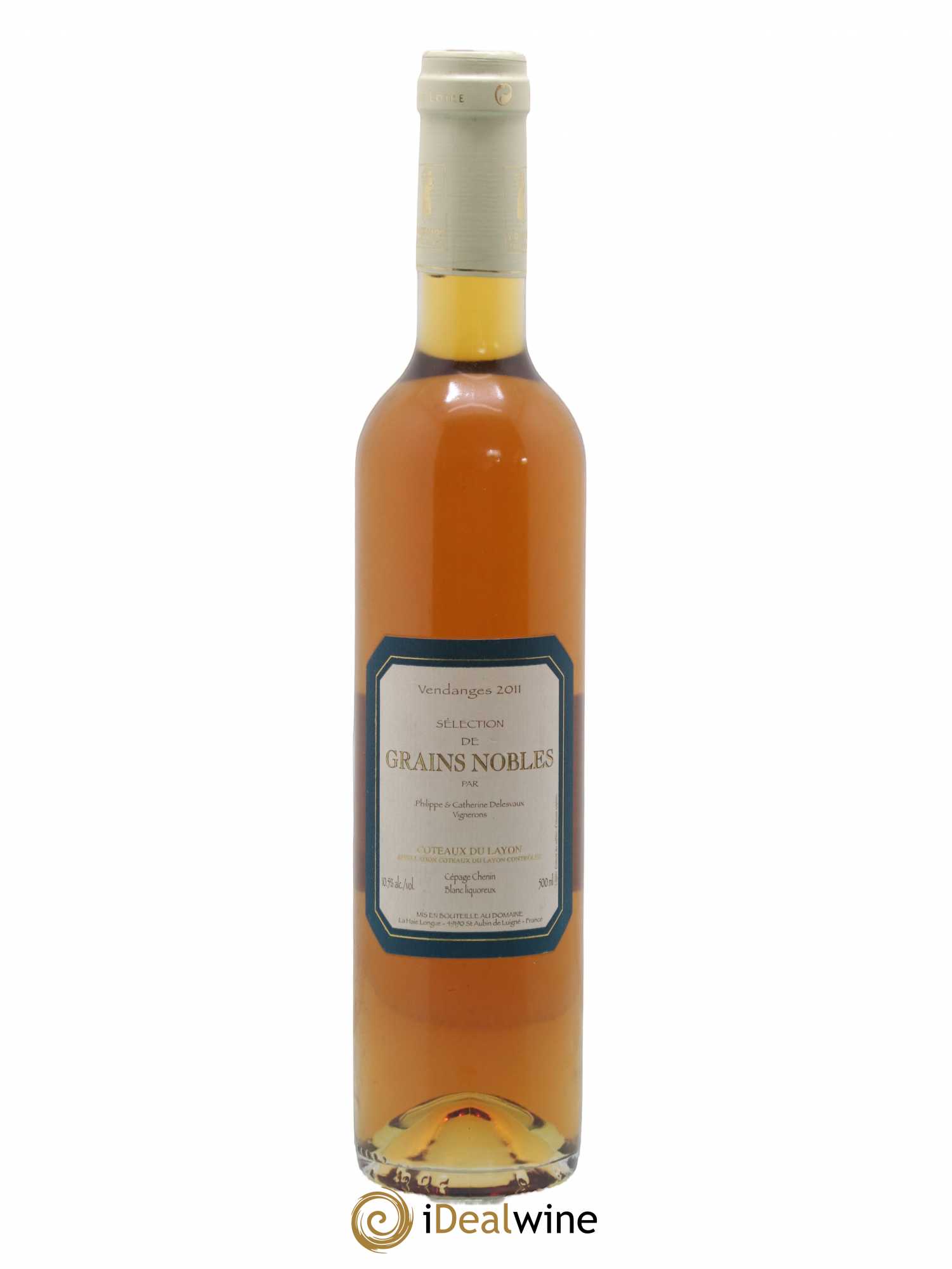 Coteaux du Layon Sélection de grains nobles Domaine Delesvaux 50CL 2011 - Posten von 1 Flasche - 0