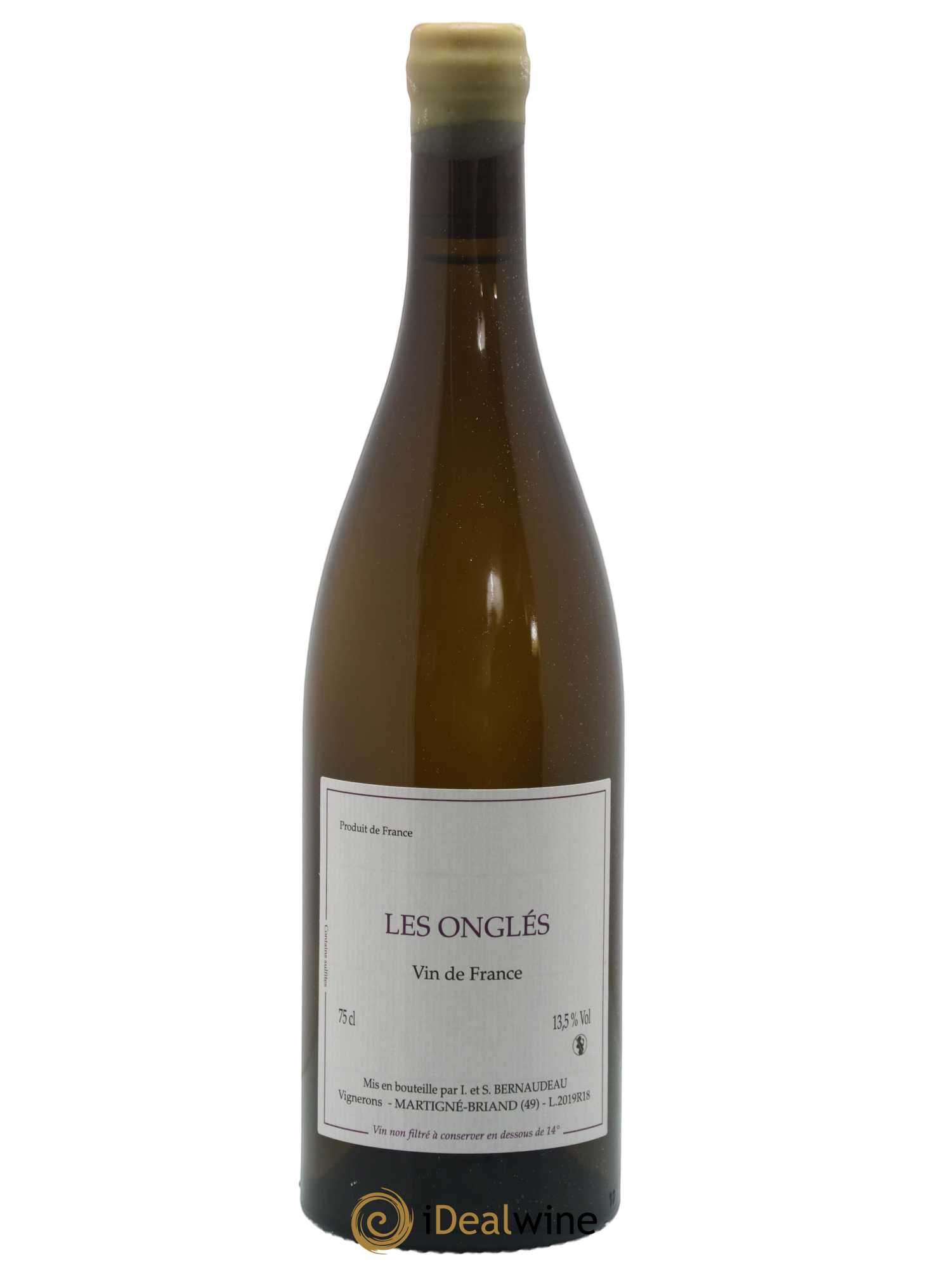 Vin de France Les Onglés Stéphane Bernaudeau 2019 - Lot de 1 bouteille - 0