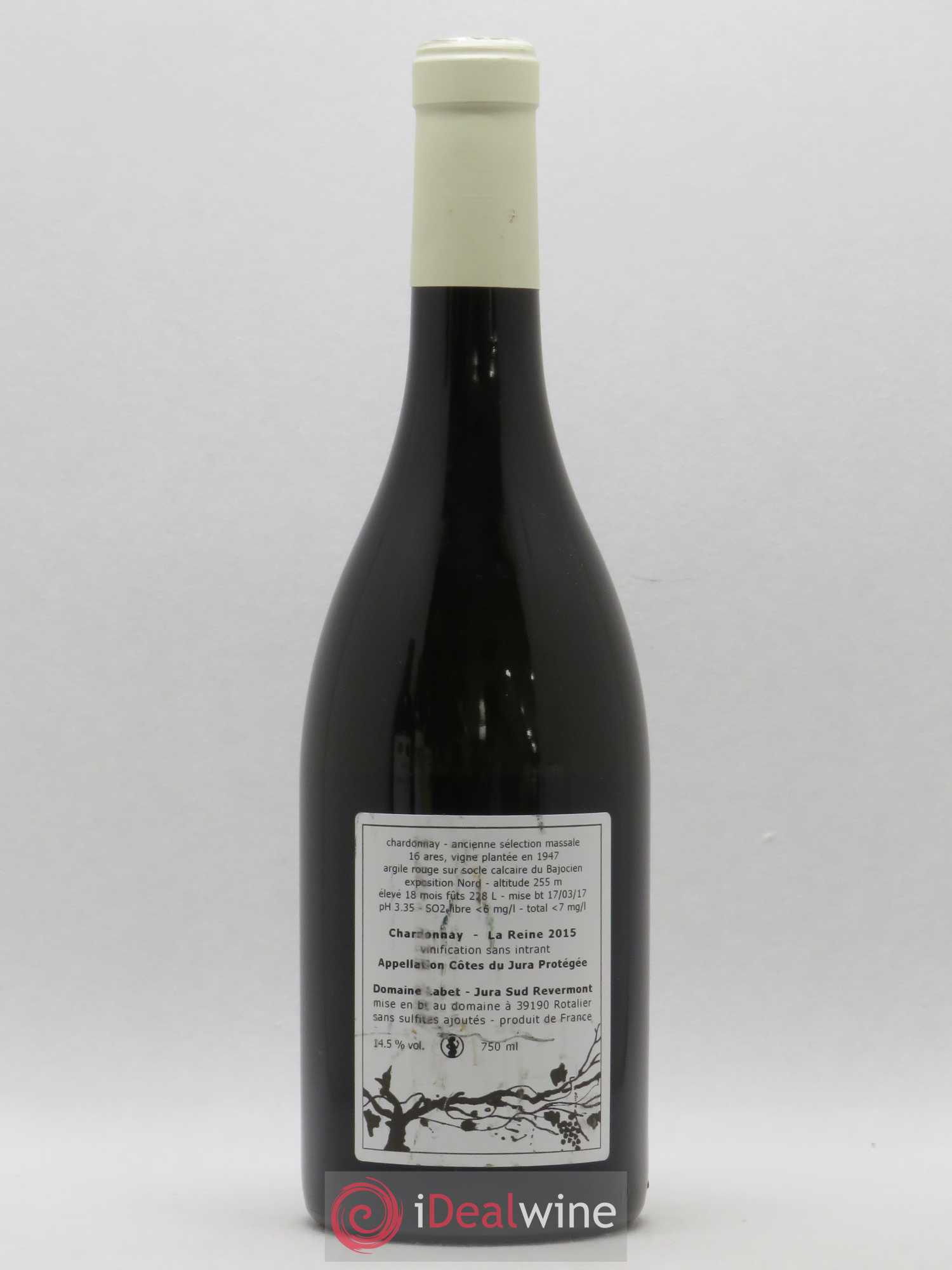 Côtes du Jura Chardonnay La Reine Romain - Julien - Charline Labet 2015 - Lot de 1 bouteille - 1