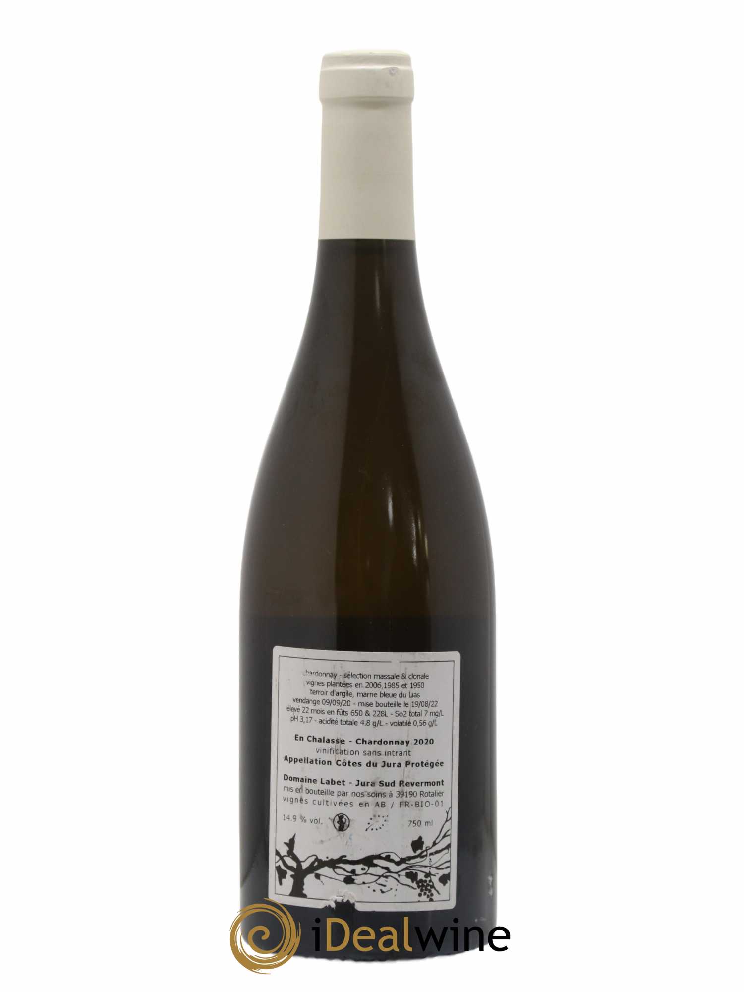 Côtes du Jura Chardonnay En Chalasse Romain - Julien - Charline Labet 2020 - Lot de 1 bouteille - 1