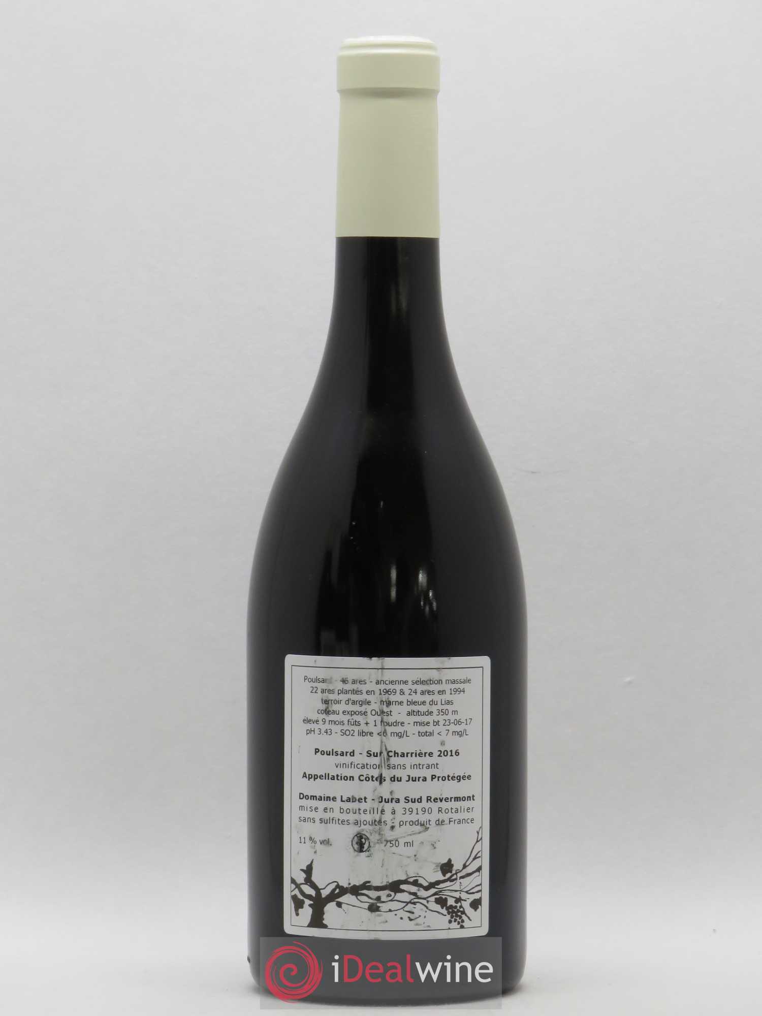 Côtes du Jura Poulsard Sur Charrière Romain - Julien - Charline Labet 2016 - Lot de 1 bouteille - 1