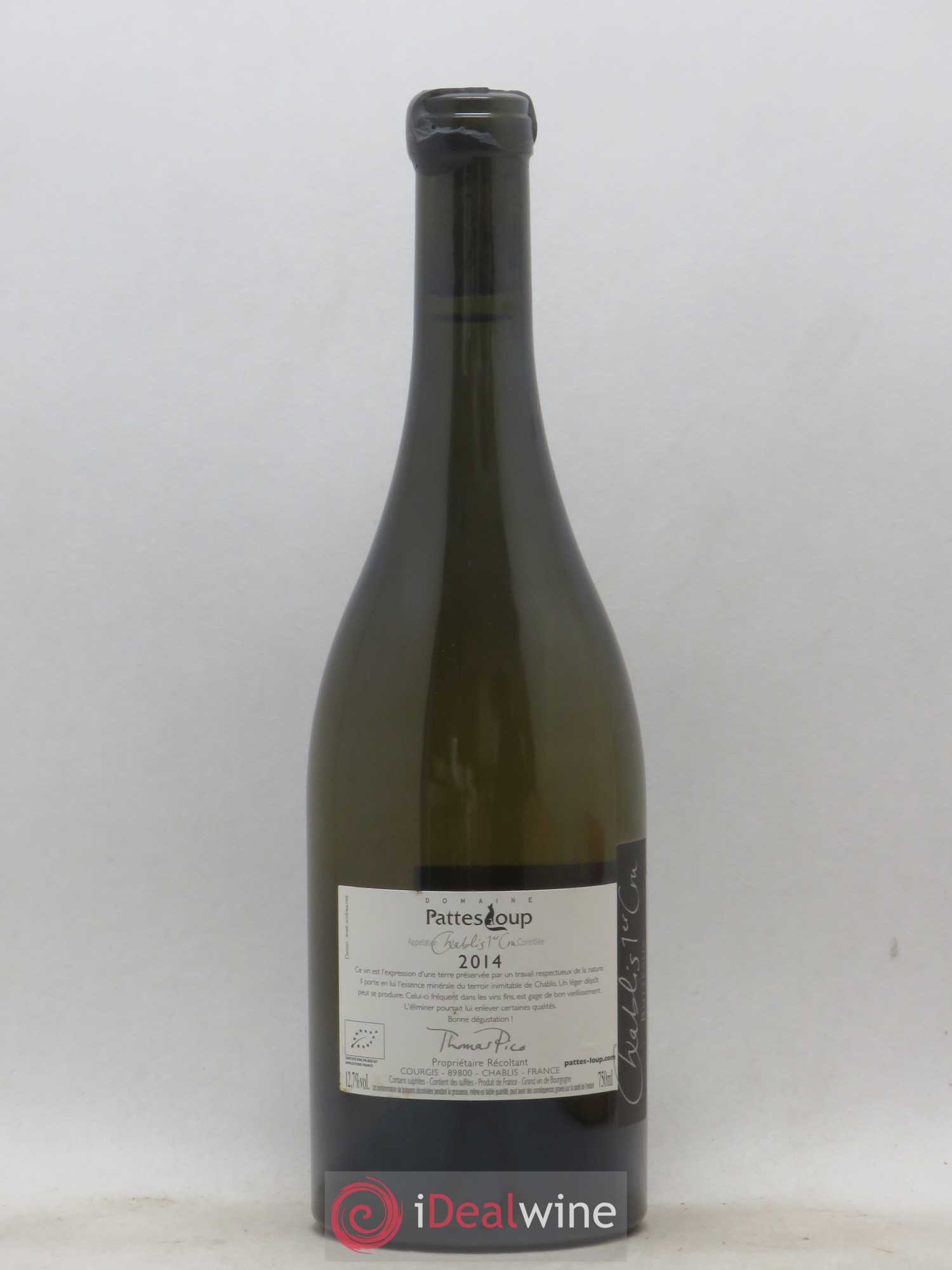 Chablis 1er Cru Butteaux Pattes Loup (Domaine) 2014 - Lot de 1 bouteille - 1
