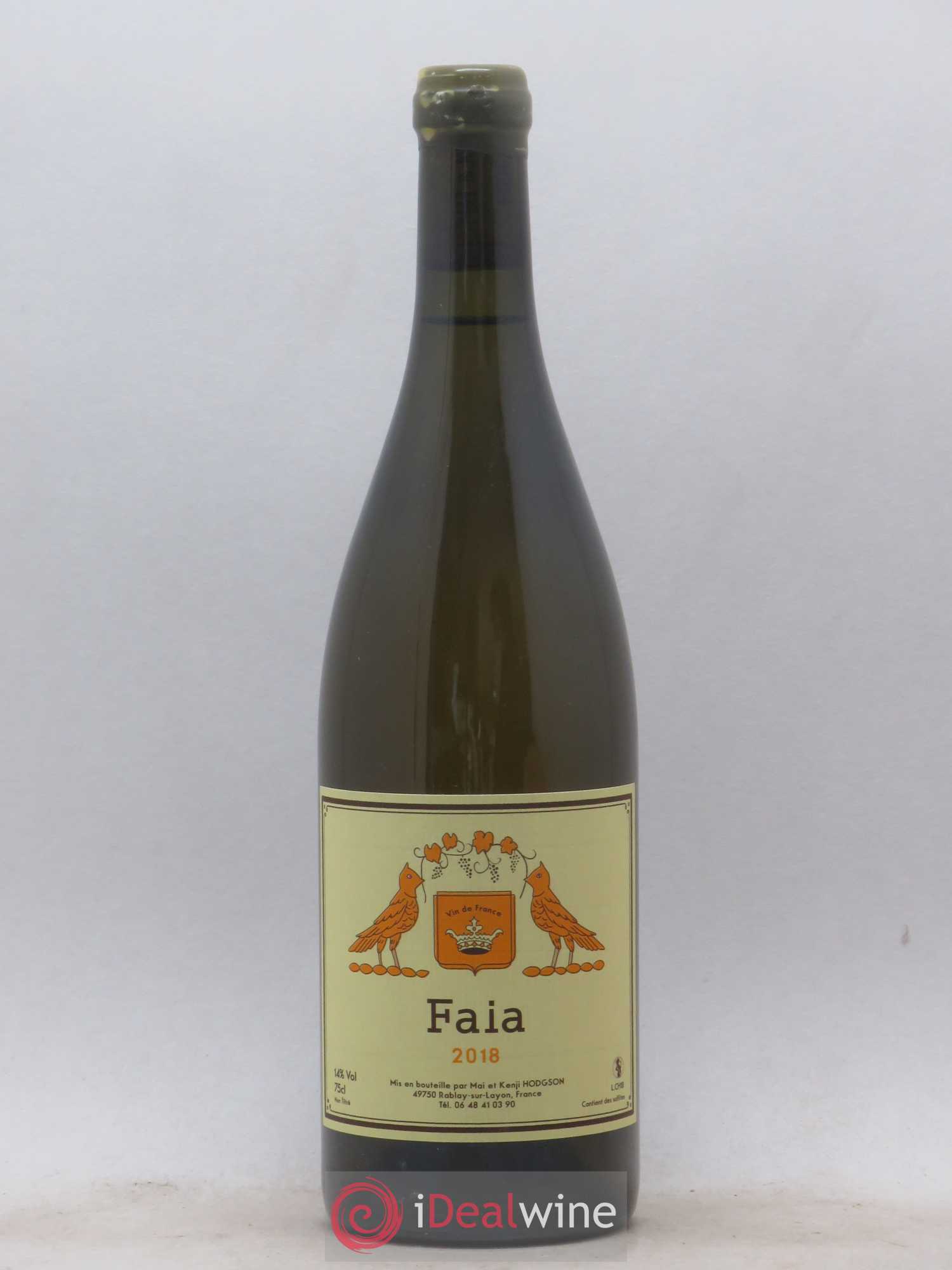 Vin de France Faia Mai & Kenji Hodgson 2018 - Lot de 1 bouteille - 0