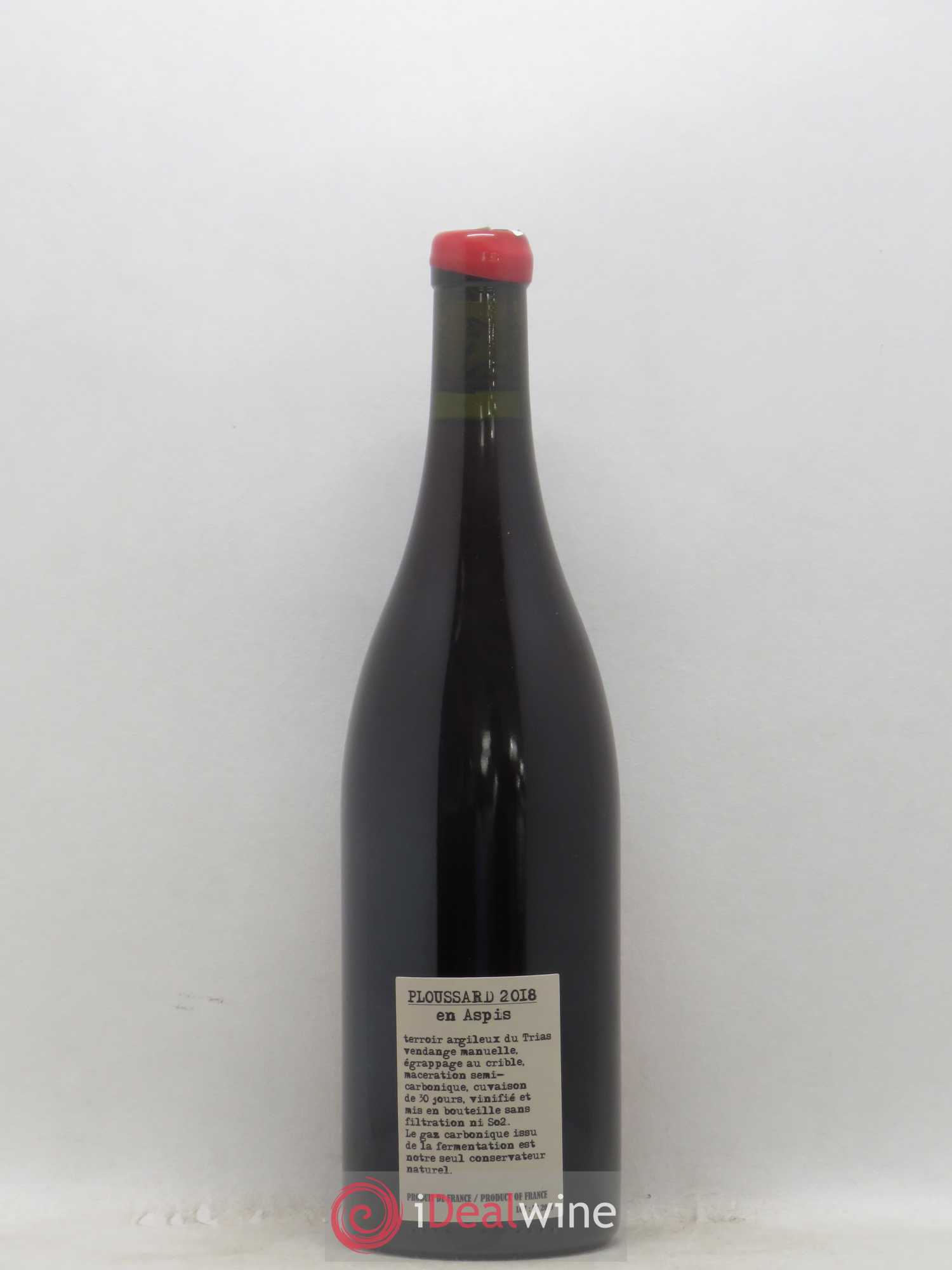 Arbois-Pupillin Ploussard En Aspis Adeline Houillon & Renaud Bruyère 2018 - Lot de 1 bouteille - 1