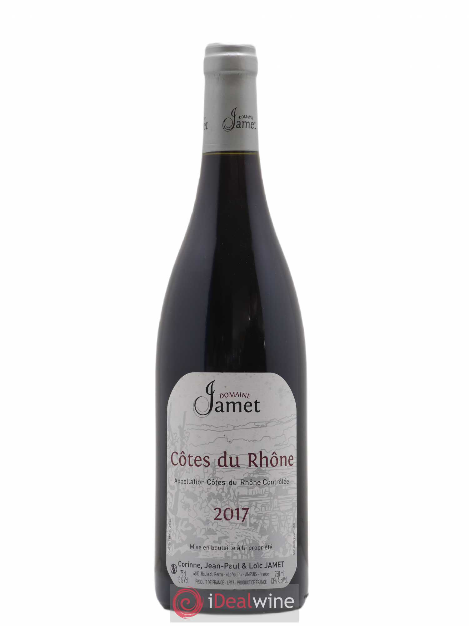 Côtes-du-Rhône Jamet (Domaine) 2017 - Lot de 1 bouteille - 0