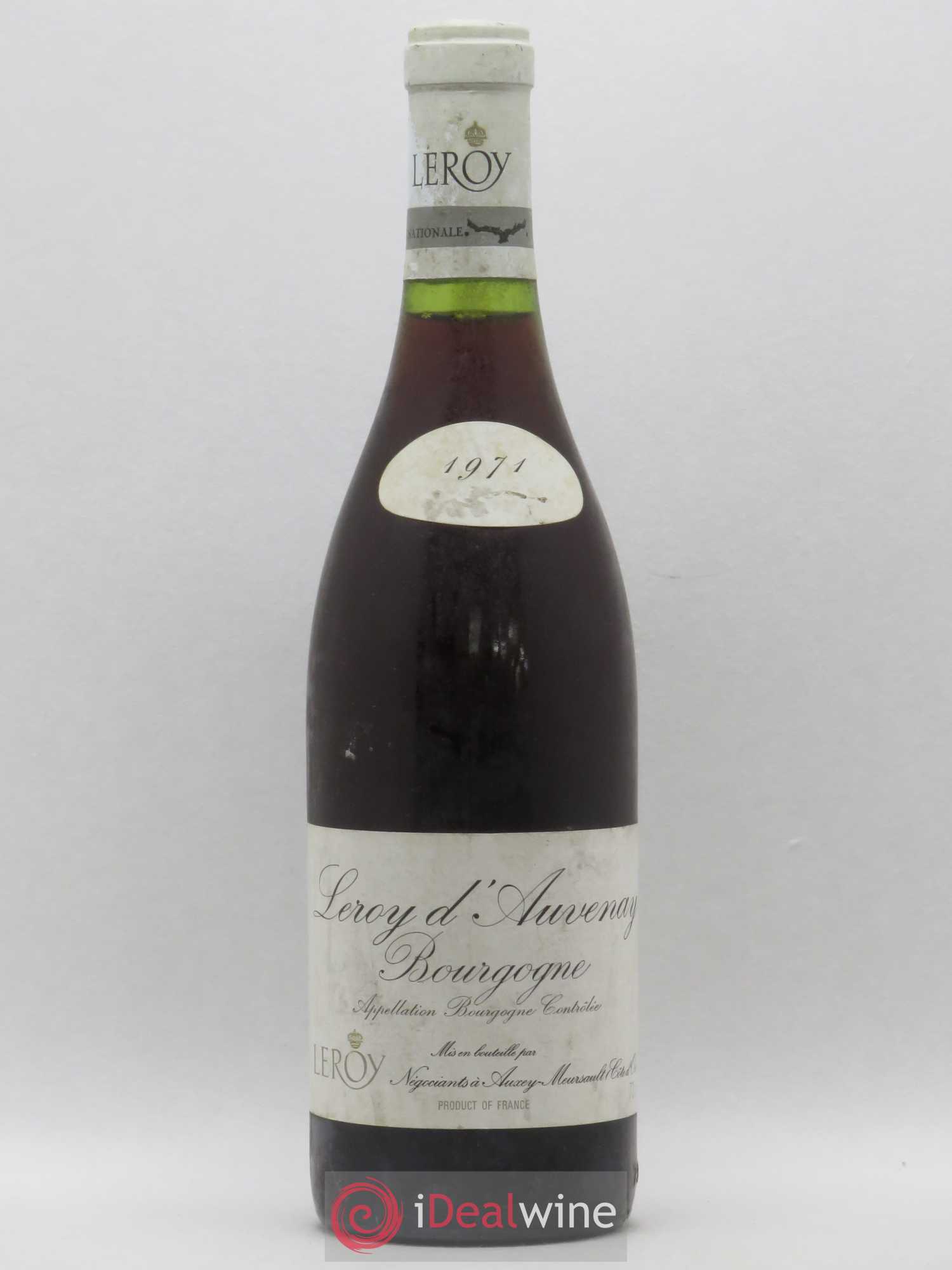 Bourgogne Leroy SA Leroy d'Auvenay 1971 - Posten von 1 Flasche - 0