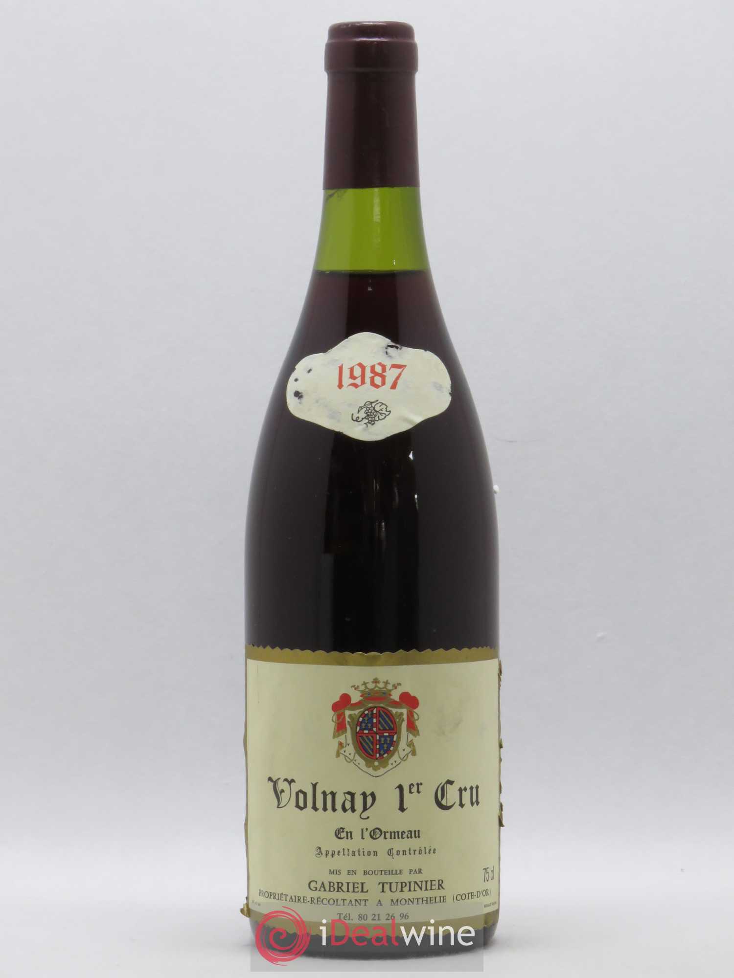 Volnay 1er Cru En L'Ormeau Gabriel Tupinier 1987 - Posten von 1 Flasche - 0