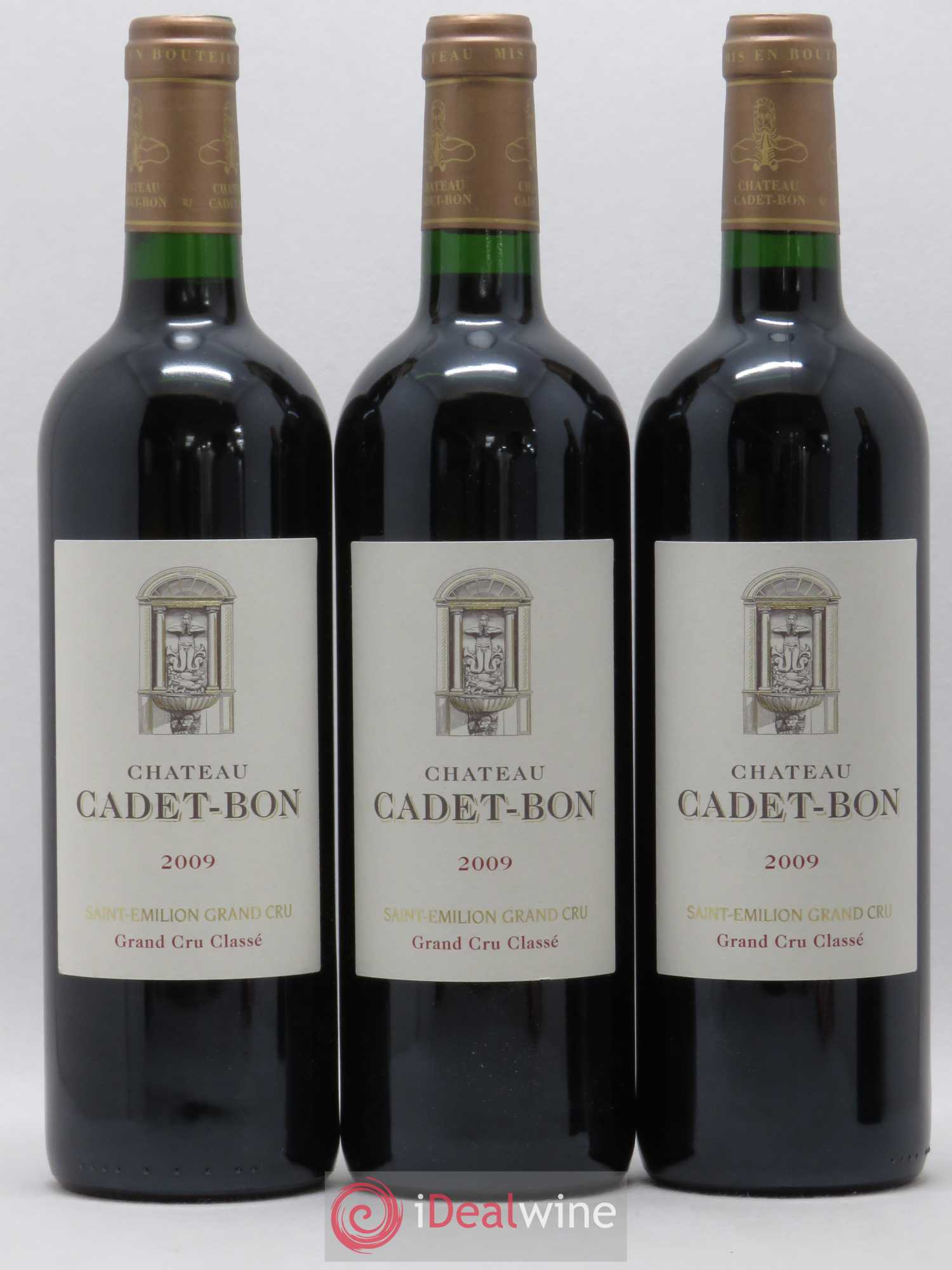 Château Cadet Bon Grand Cru Classé 2009 - Lot de 12 bouteilles - 1