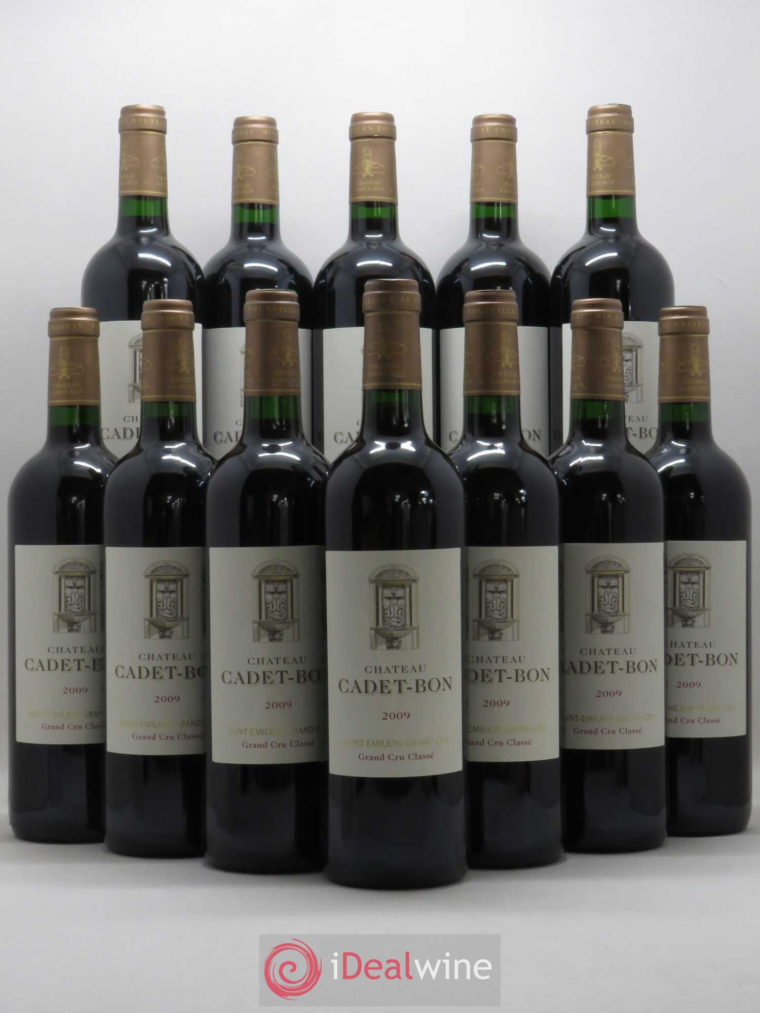 Château Cadet Bon Grand Cru Classé 2009 - Lot de 12 bouteilles - 0