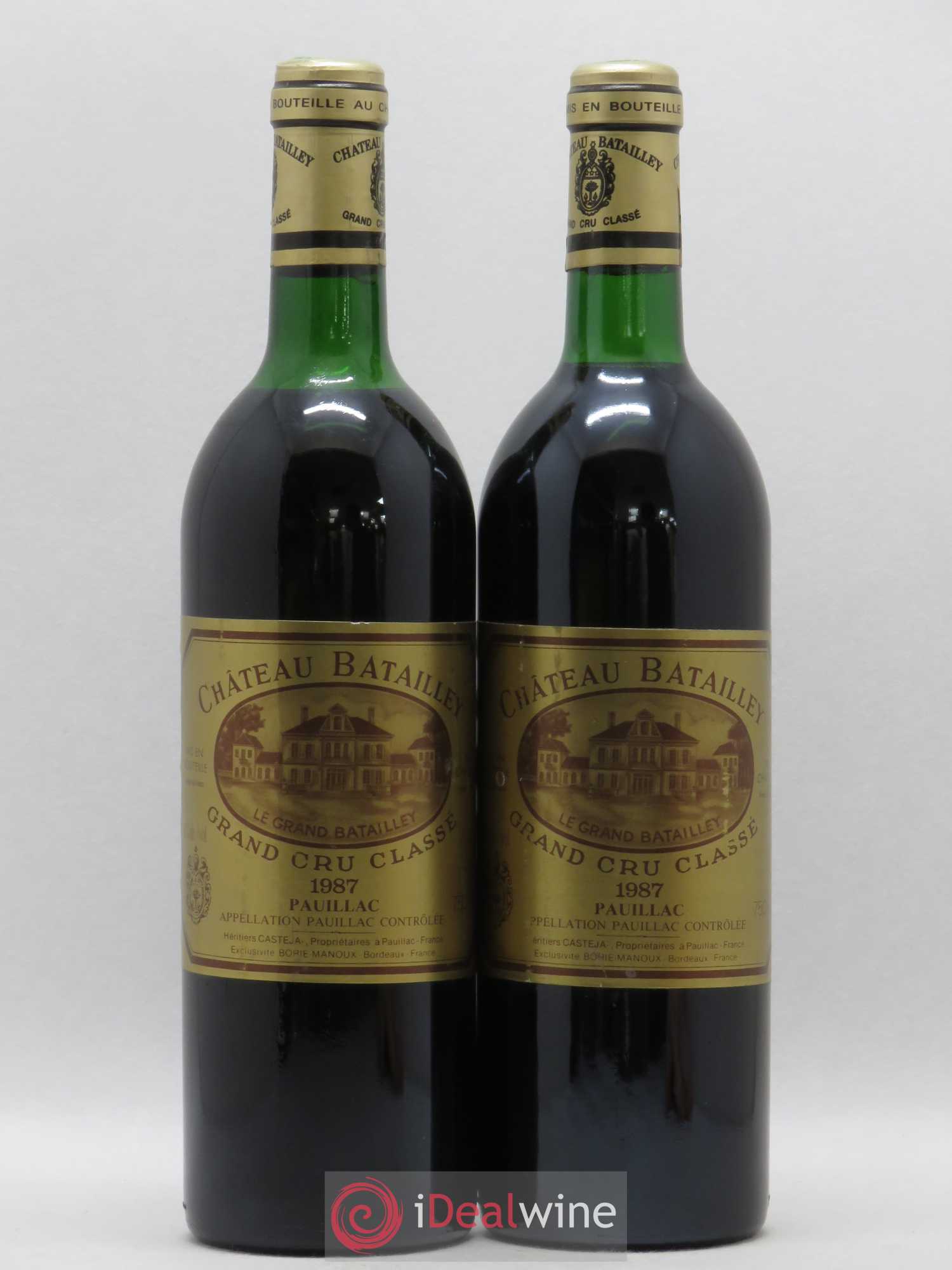 Château Batailley 5ème Grand Cru Classé 1987 - Lot de 2 bouteilles - 0