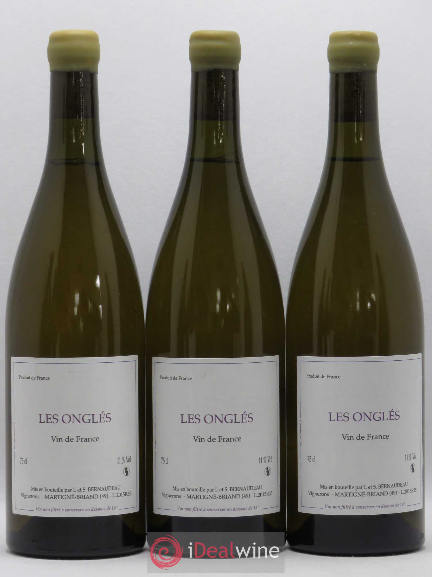 Vin de France Les Onglés Stéphane Bernaudeau 2015 - Lot de 6 bouteilles - 2