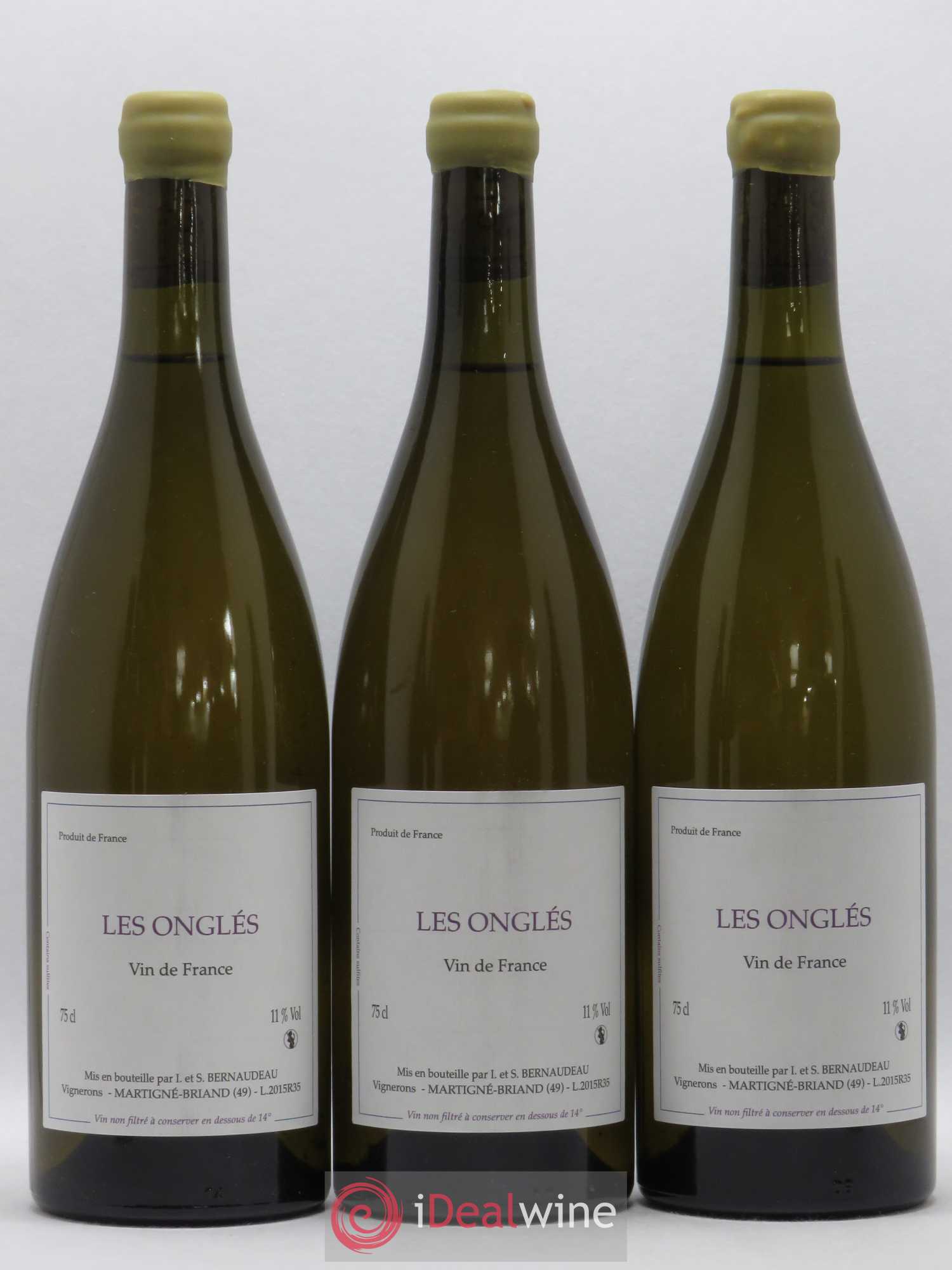 Vin de France Les Onglés Stéphane Bernaudeau 2015 - Lot de 6 bouteilles - 2