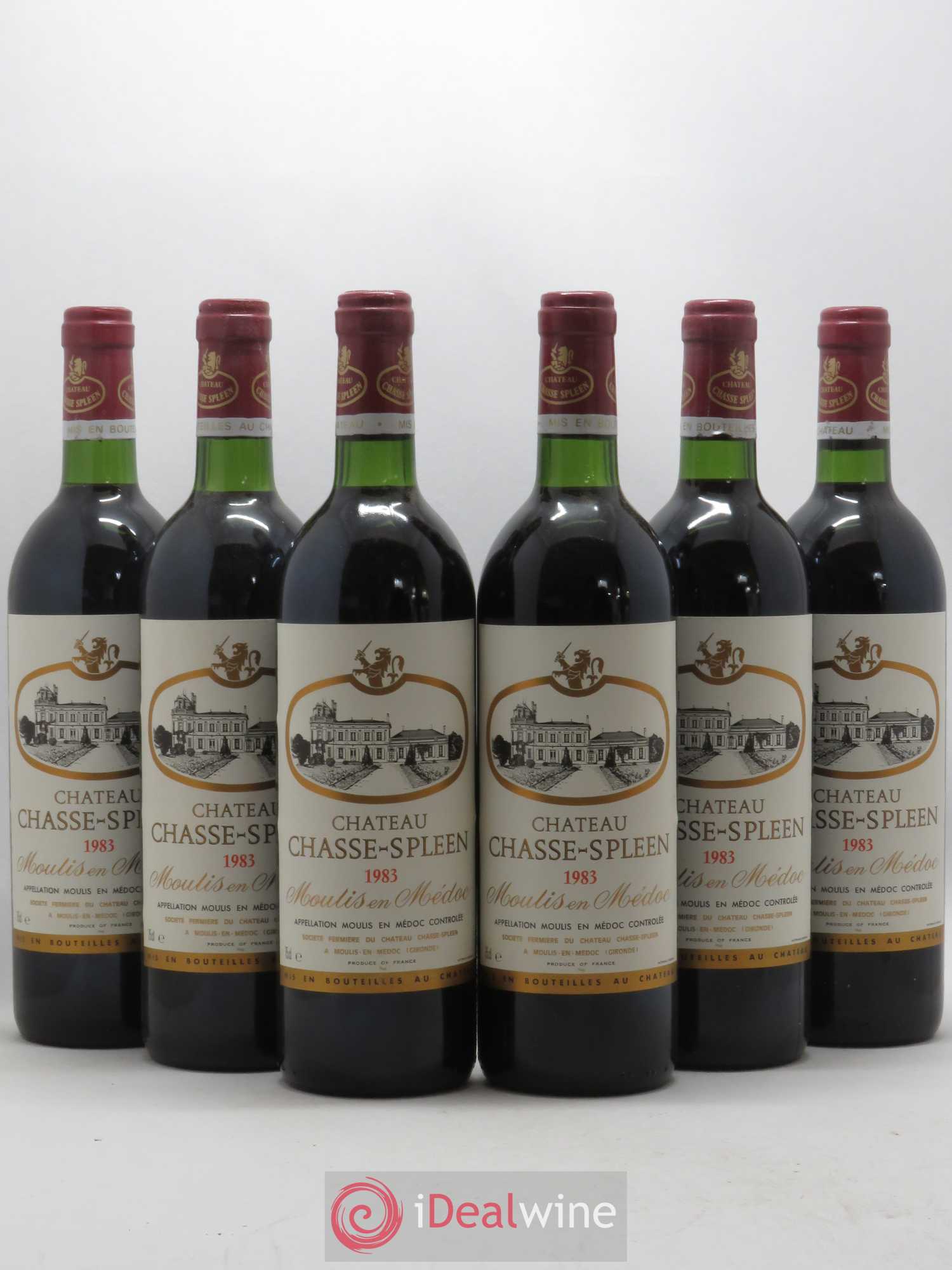 Château Chasse Spleen 1983 - Lot de 6 bouteilles - 0