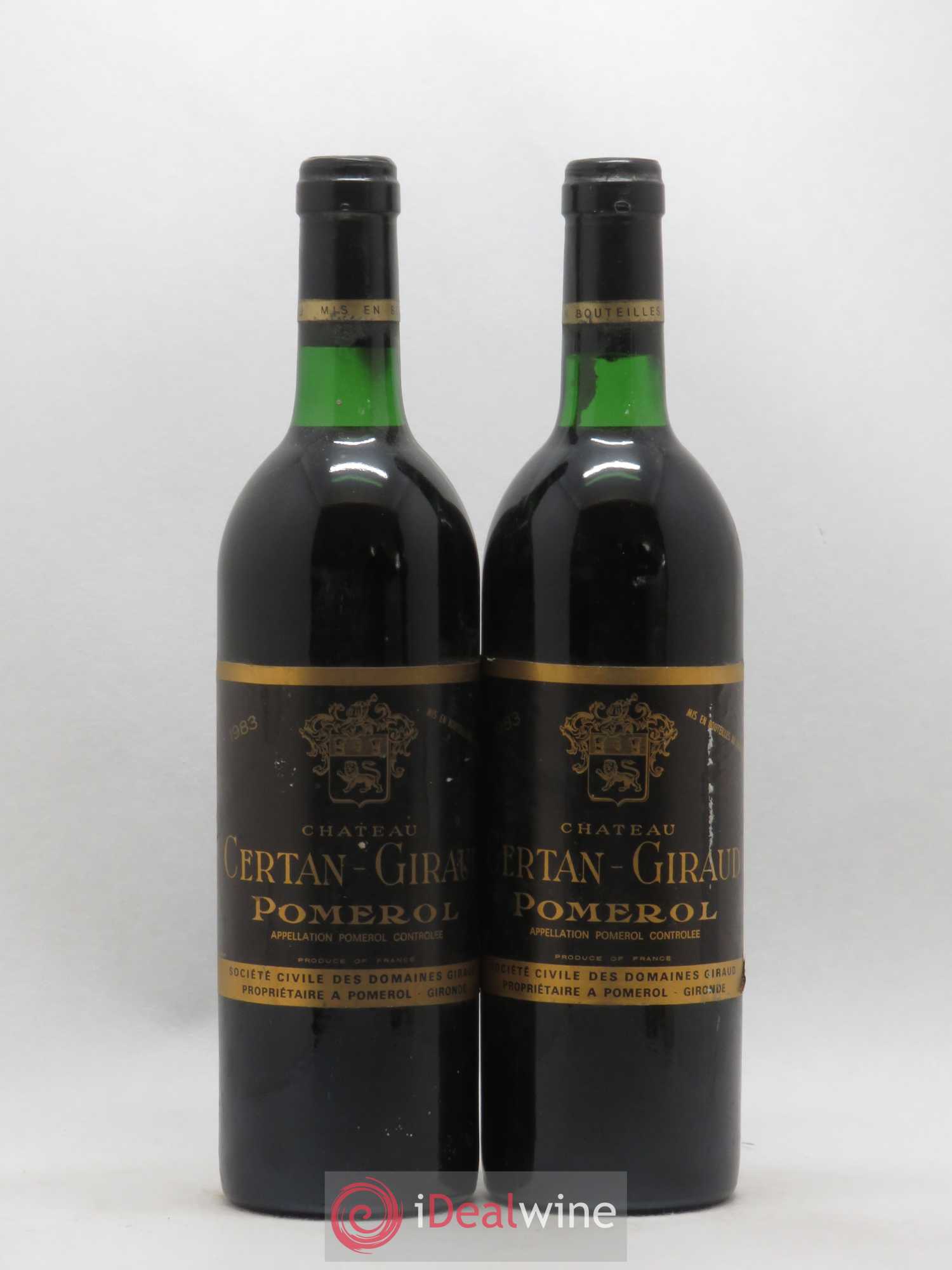 Château Certan Giraud 1983 - Lot de 2 bouteilles - 0