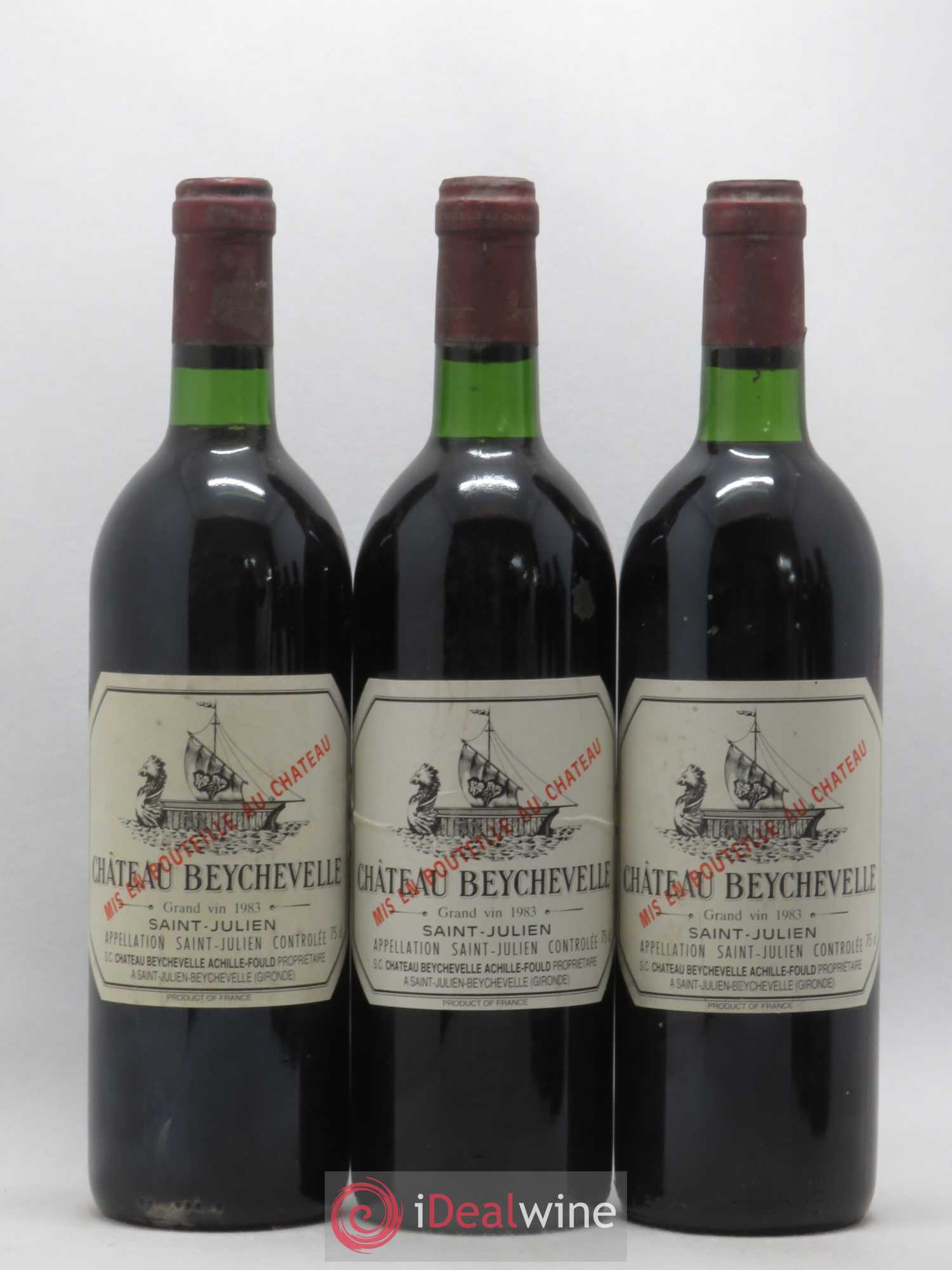 Château Beychevelle 4ème Grand Cru Classé 1983 - Lot de 6 bouteilles - 1