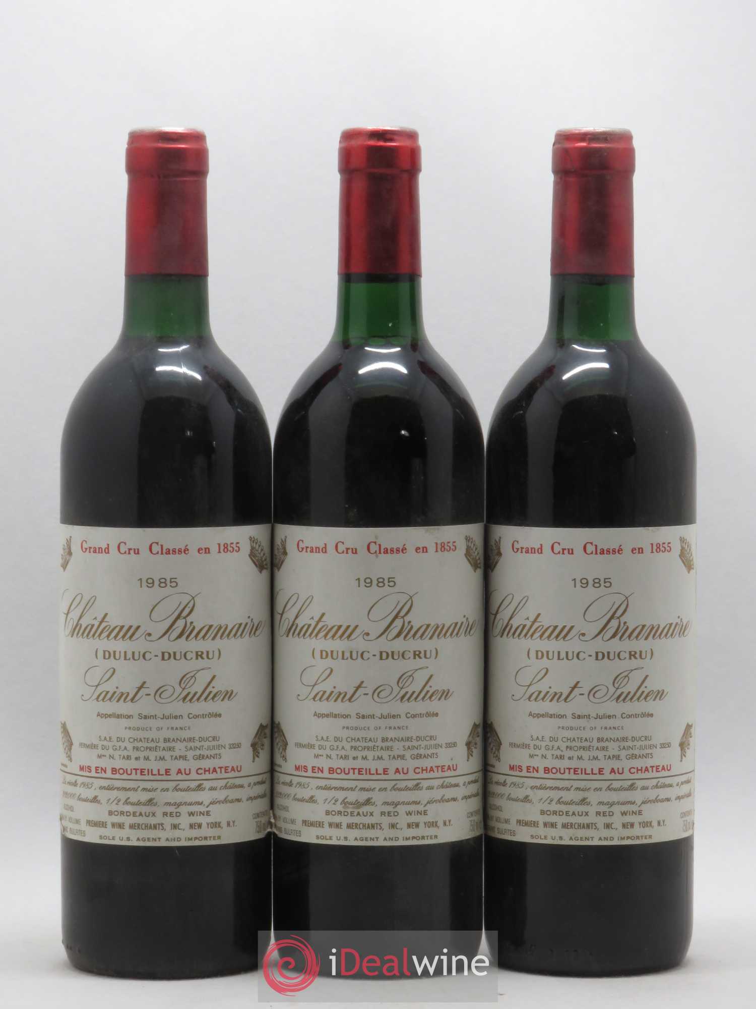 Château Branaire Ducru 4ème Grand Cru Classé 1985 - Lot de 6 bouteilles - 1