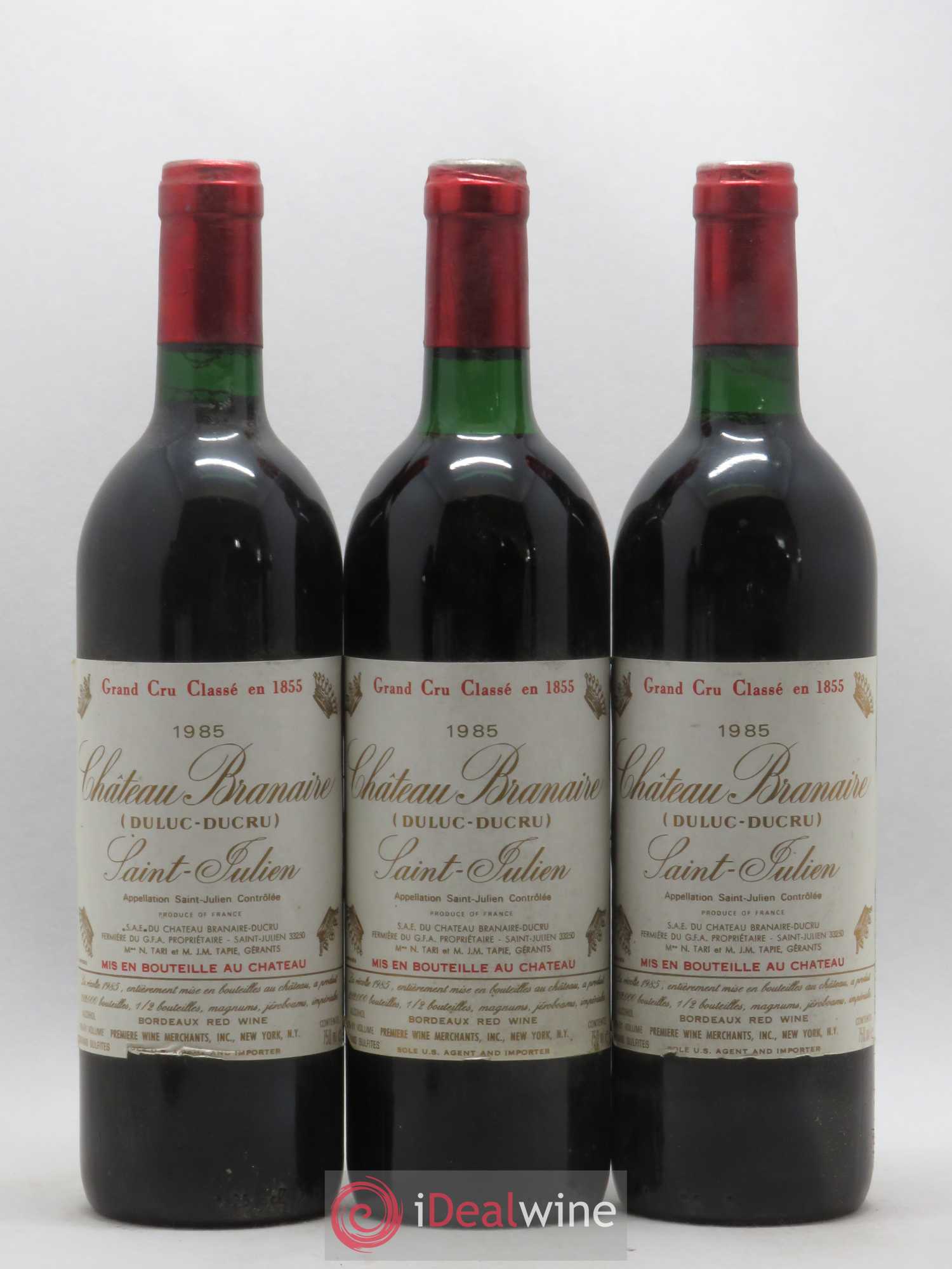 Château Branaire Ducru 4ème Grand Cru Classé 1985 - Lot de 6 bouteilles - 2