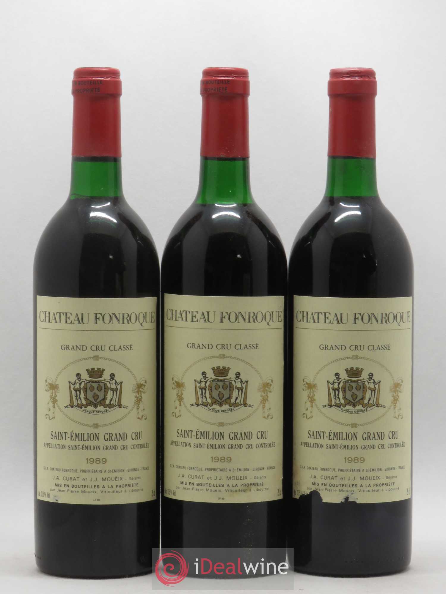 Château Fonroque Grand Cru Classé 1989 - Lot de 6 bouteilles - 1