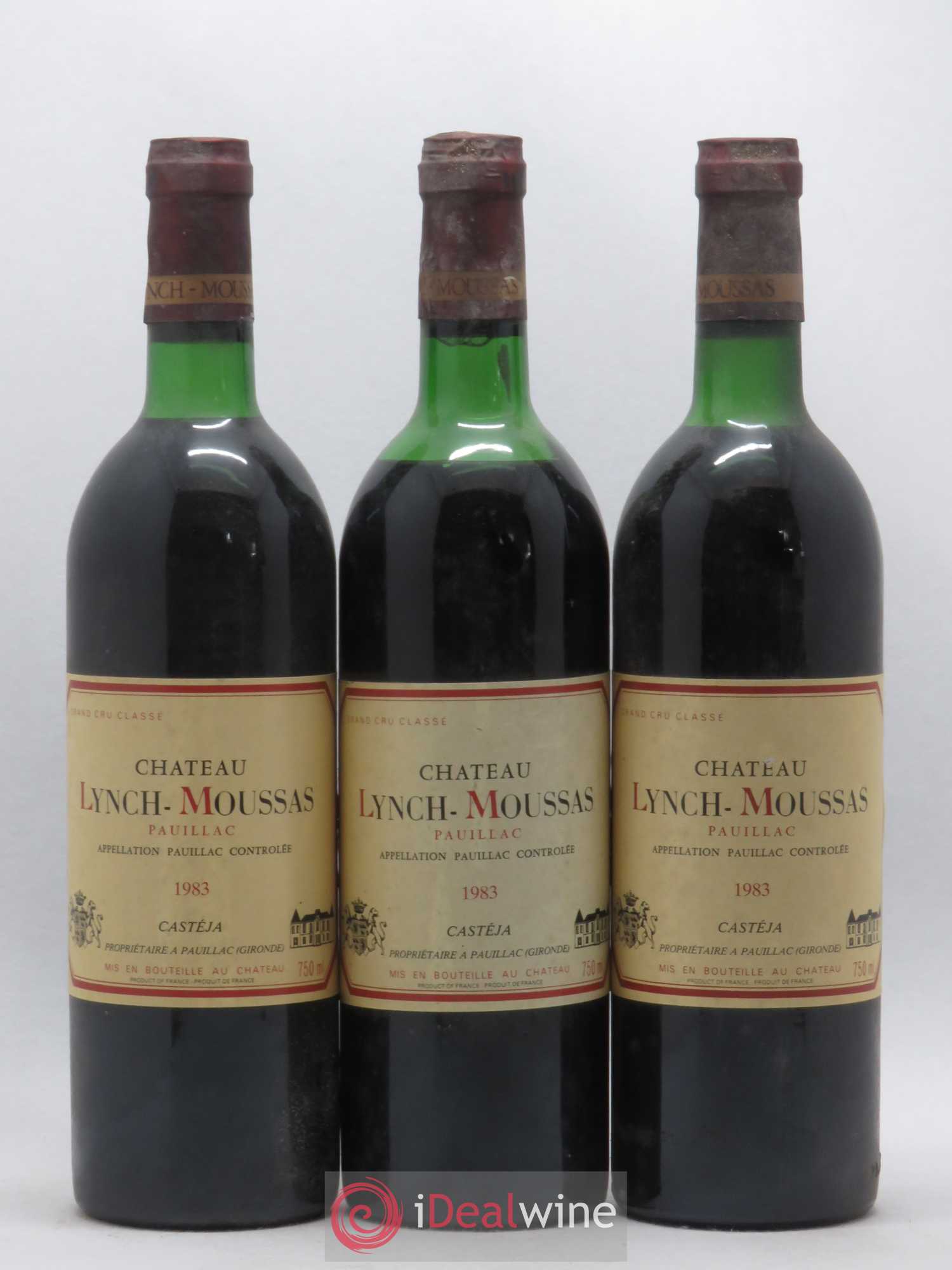 Château Lynch Moussas 5ème Grand Cru Classé 1983 - Lot de 6 bouteilles - 1