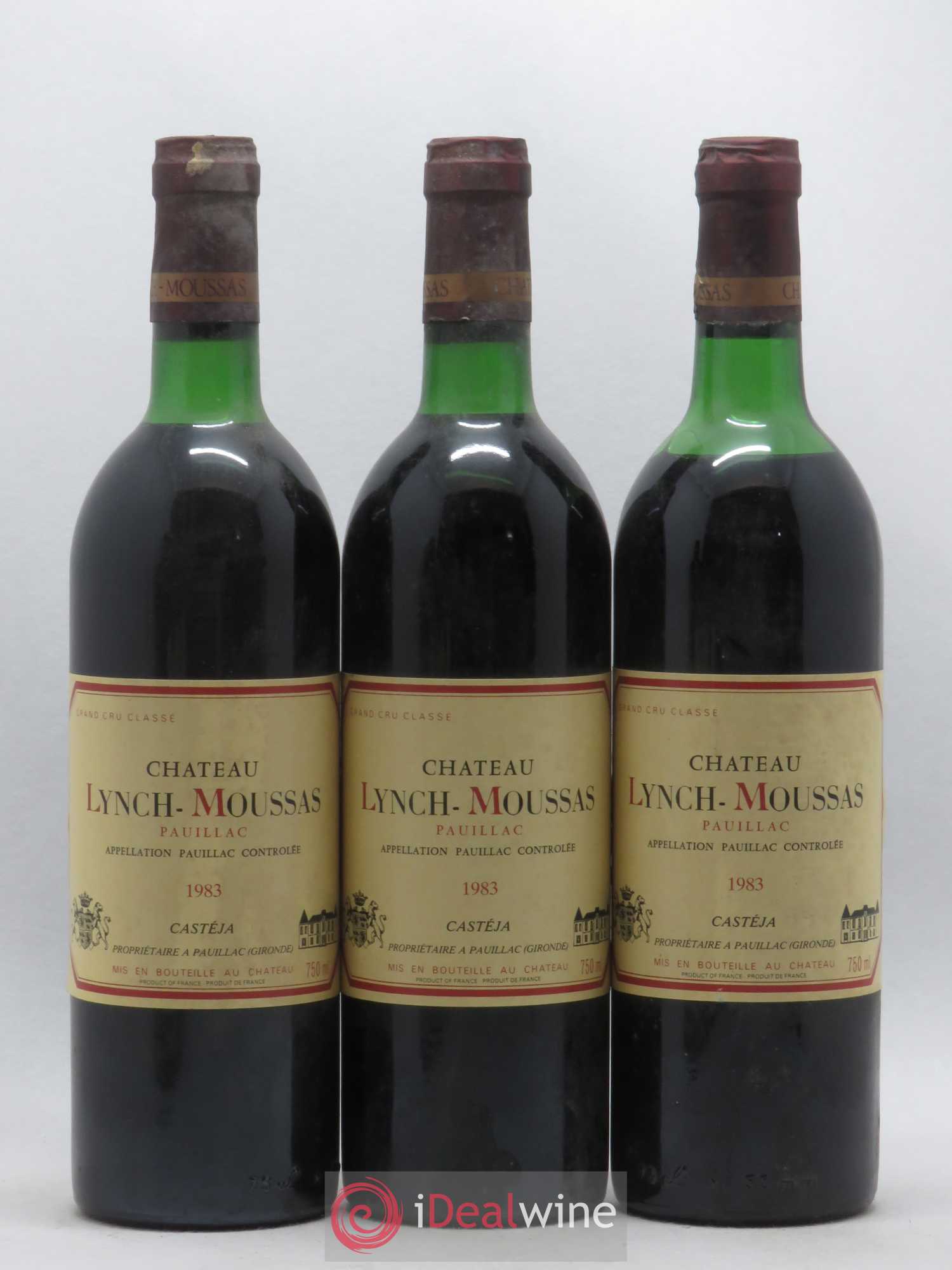 Château Lynch Moussas 5ème Grand Cru Classé 1983 - Lot de 6 bouteilles - 2