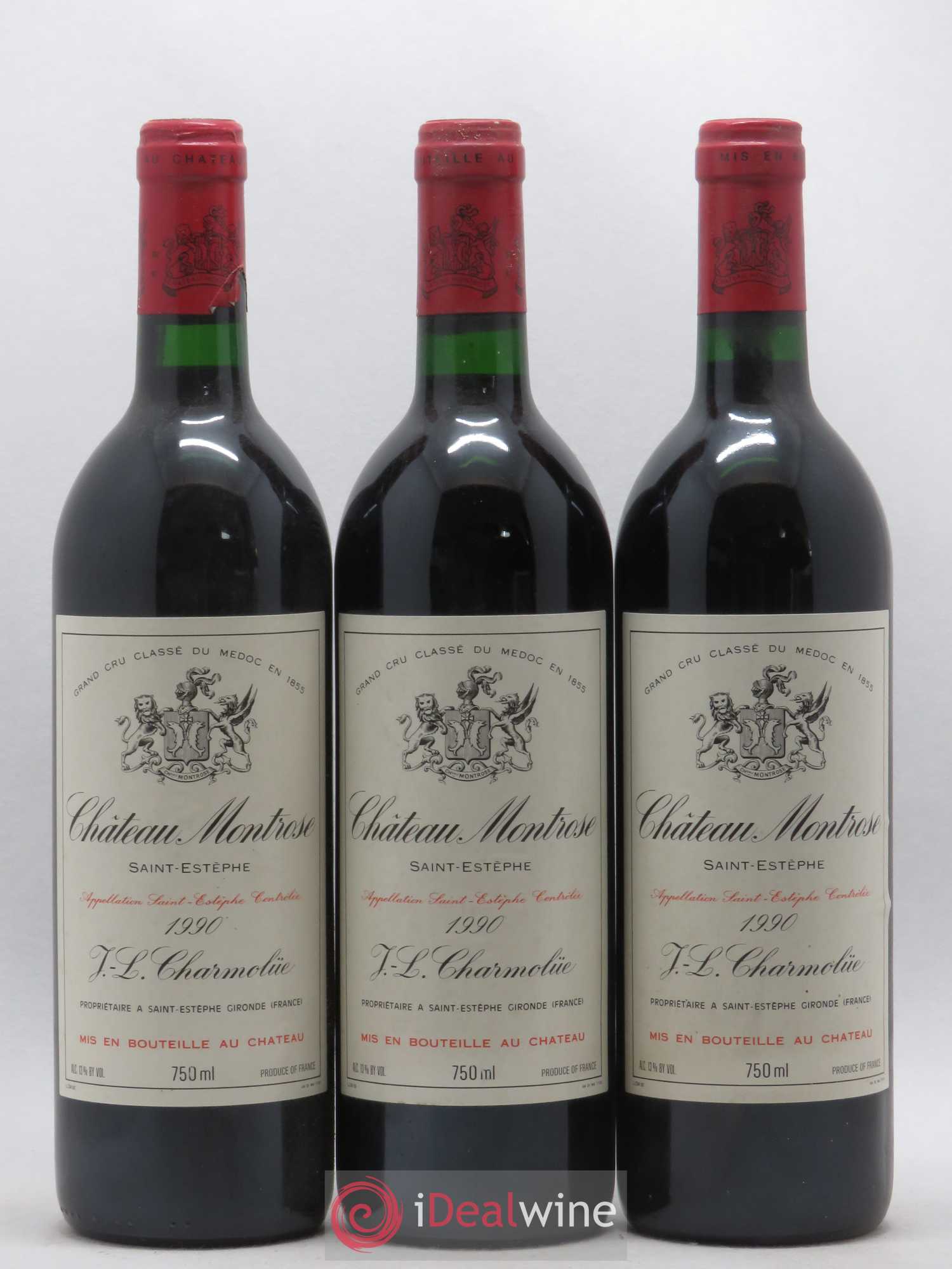 Château Montrose 2ème Grand Cru Classé 1990 - Lot de 6 bouteilles - 1