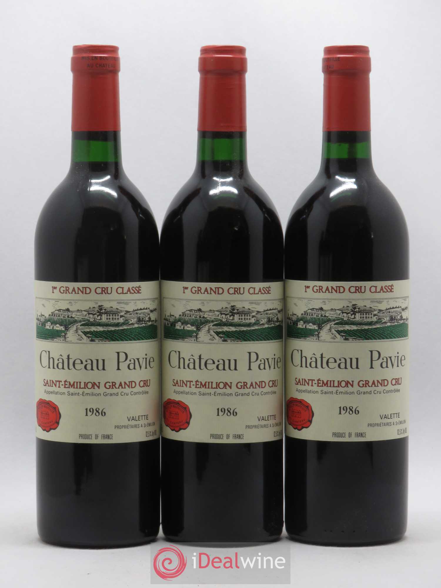 Château Pavie 1er Grand Cru Classé A 1986 - Lot de 12 bouteilles - 2