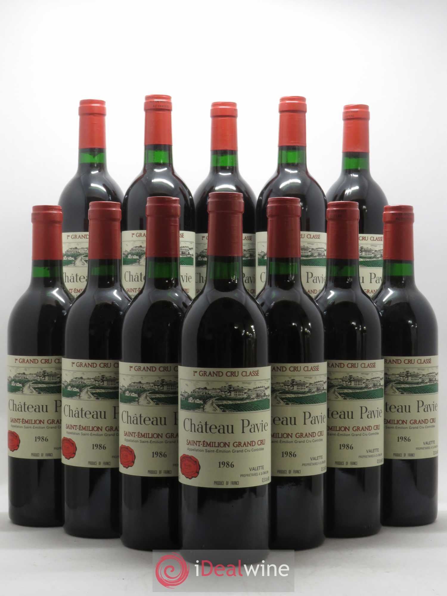 Château Pavie 1er Grand Cru Classé A 1986 - Lot de 12 bouteilles - 0