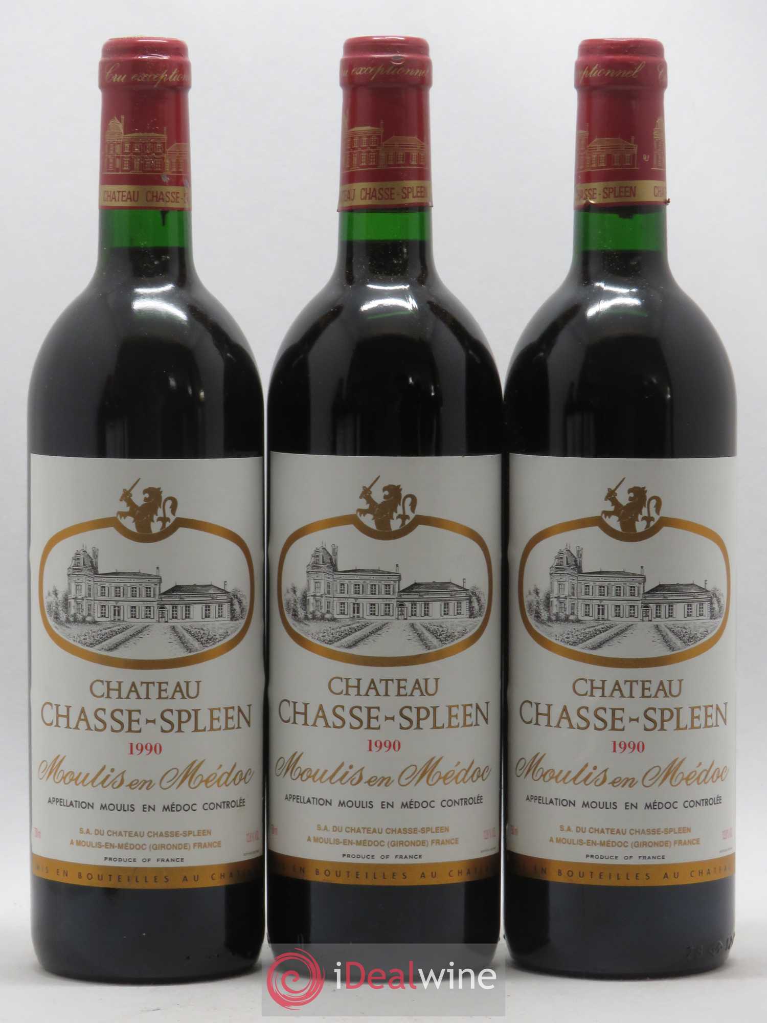 Château Chasse Spleen 1990 - Lot de 12 bouteilles - 2