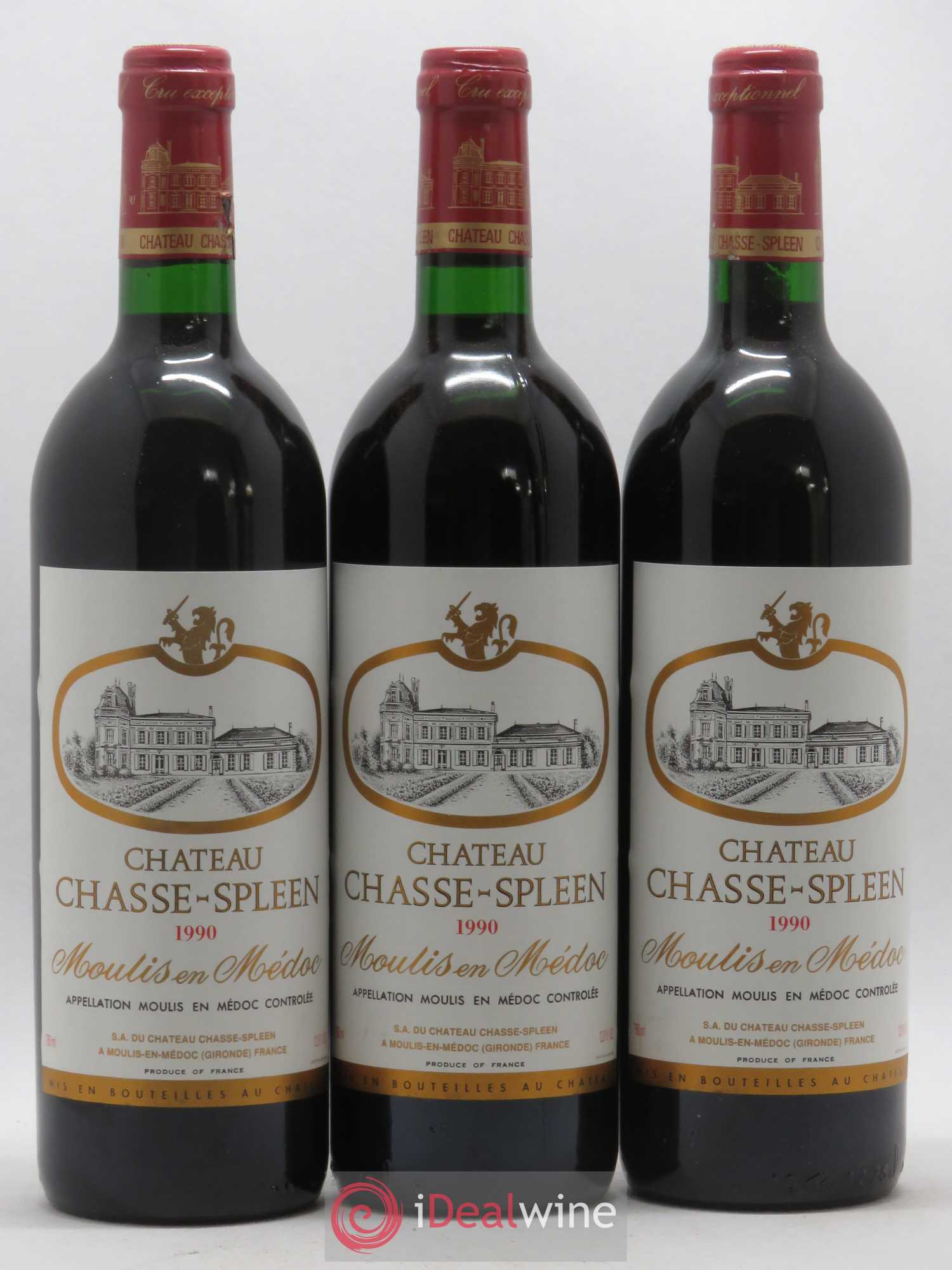 Château Chasse Spleen 1990 - Lot de 12 bouteilles - 3