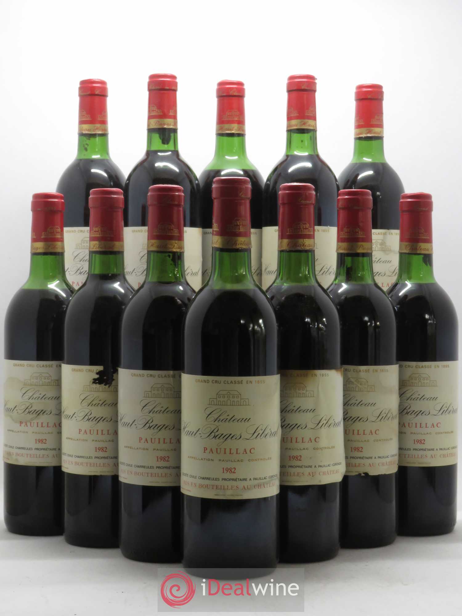 Château Haut Bages Libéral 5ème Grand Cru Classé 1982 - Lot de 12 bouteilles - 0