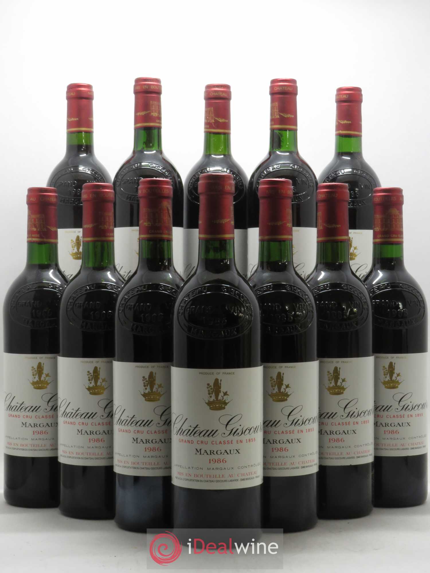 Château Giscours 3ème Grand Cru Classé 1986 - Lot de 12 bouteilles - 0
