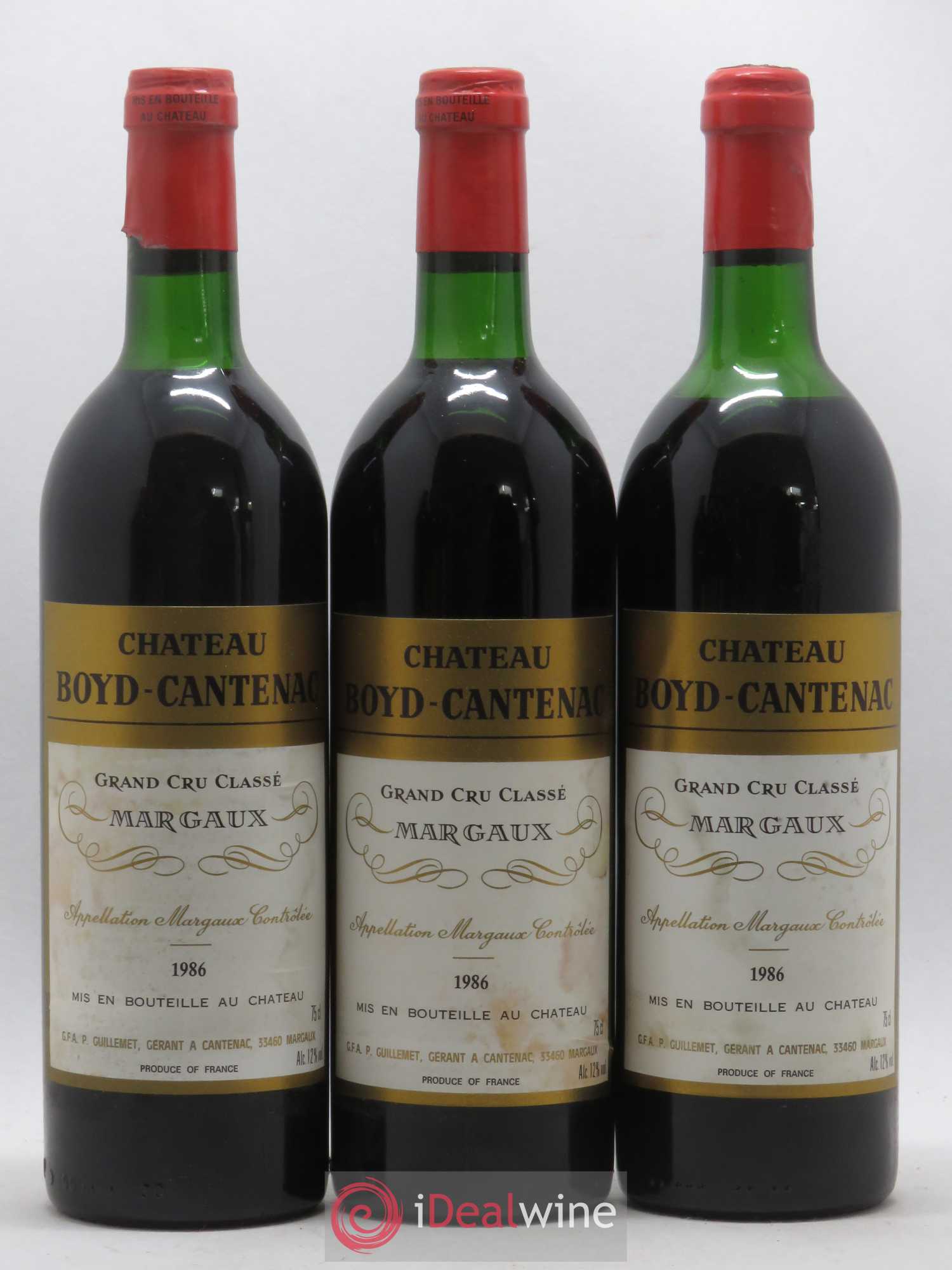 Château Boyd Cantenac 3ème Grand Cru Classé 1986 - Lot de 12 bouteilles - 2
