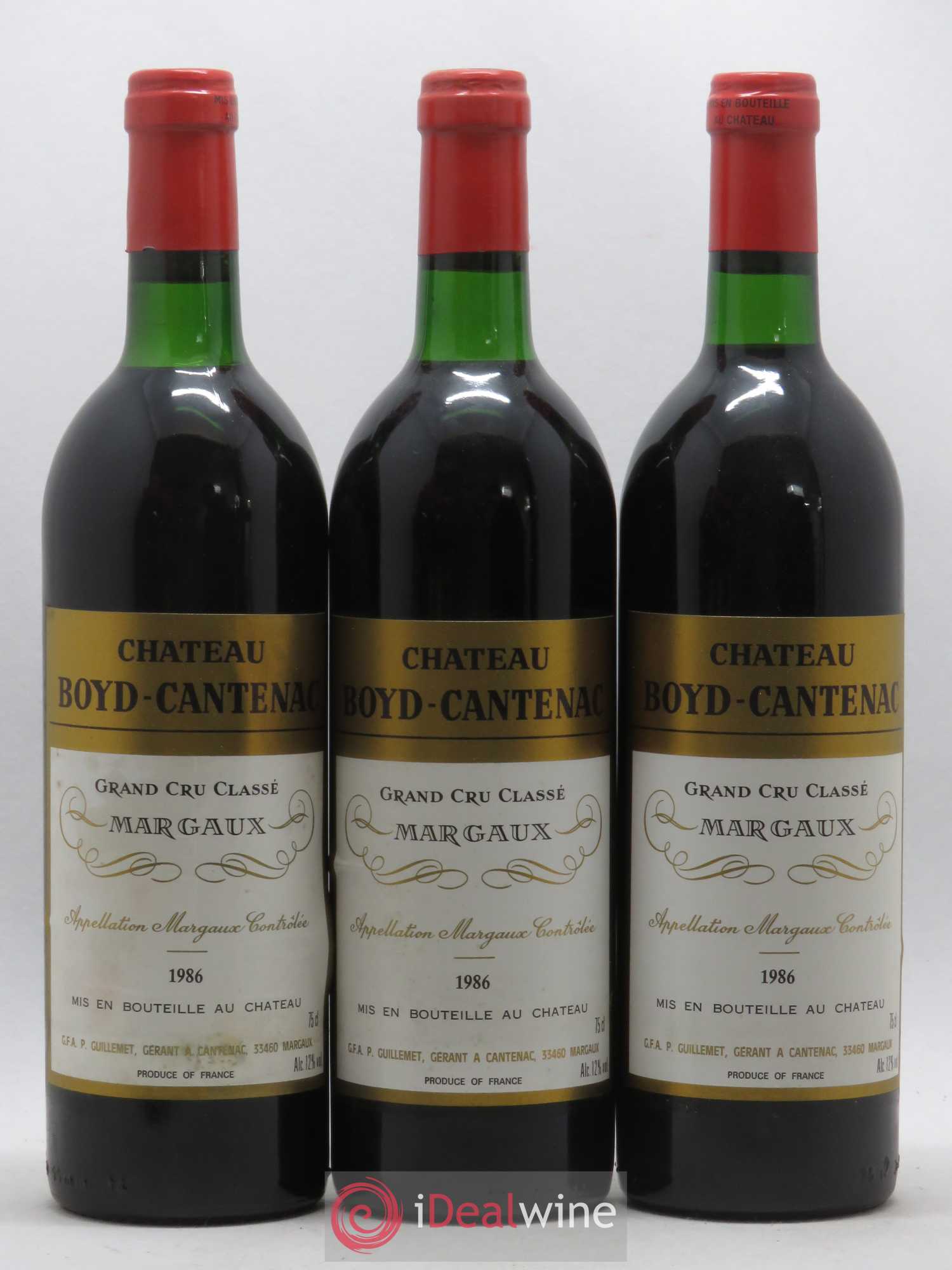 Château Boyd Cantenac 3ème Grand Cru Classé 1986 - Lot de 12 bouteilles - 3
