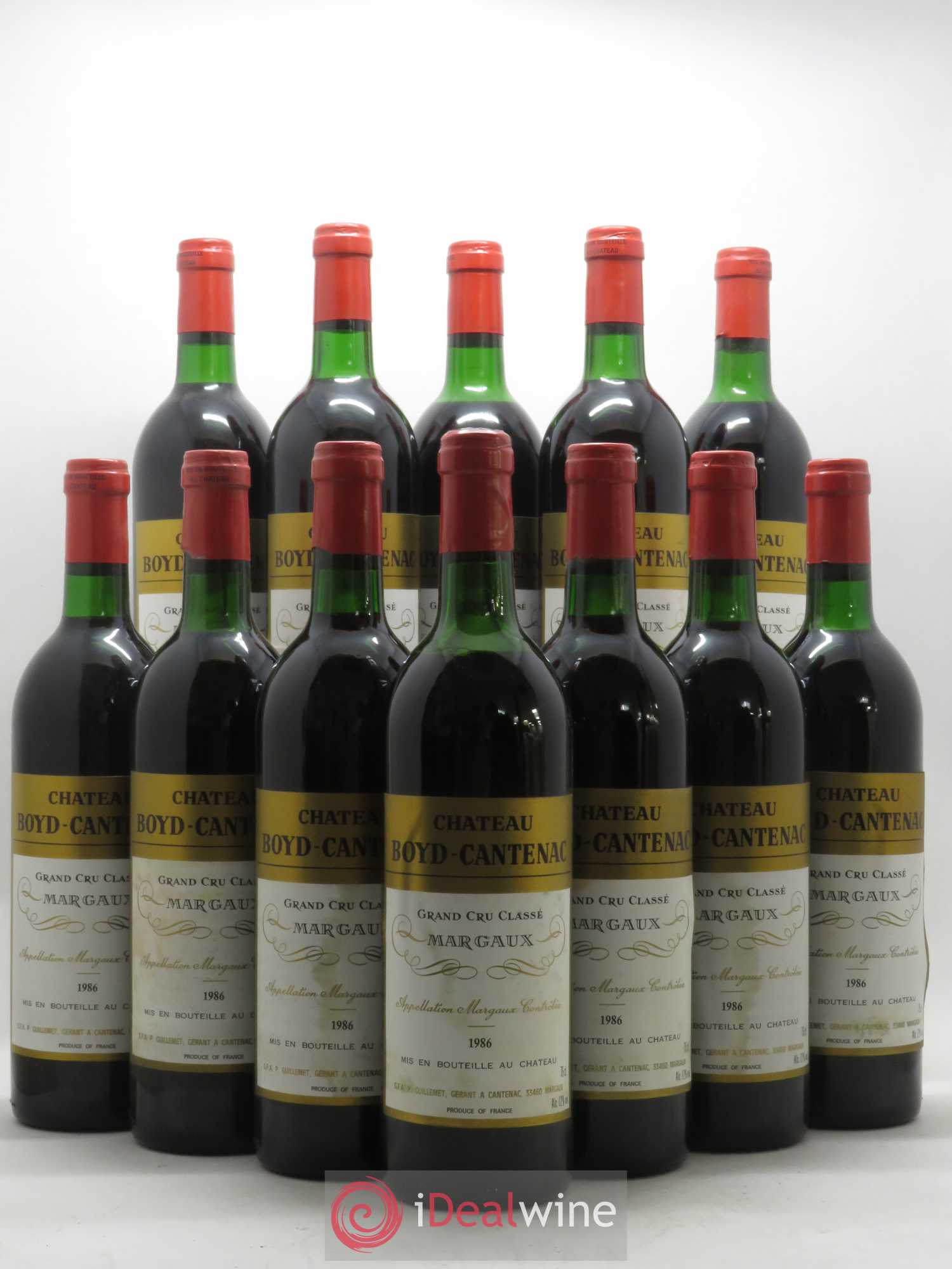 Château Boyd Cantenac 3ème Grand Cru Classé 1986 - Lot de 12 bouteilles - 0