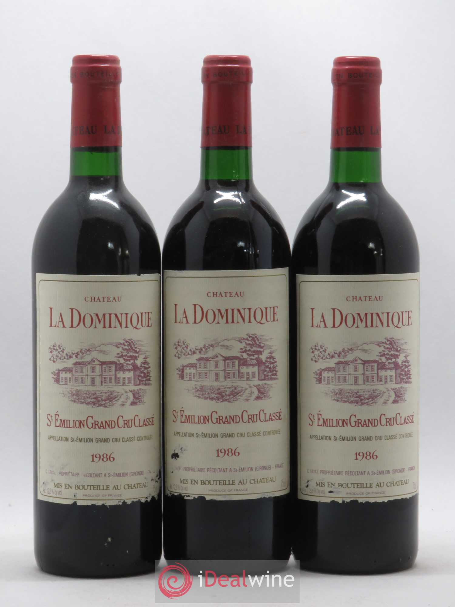 Château la Dominique Grand Cru Classé 1986 - Lot de 12 bouteilles - 3