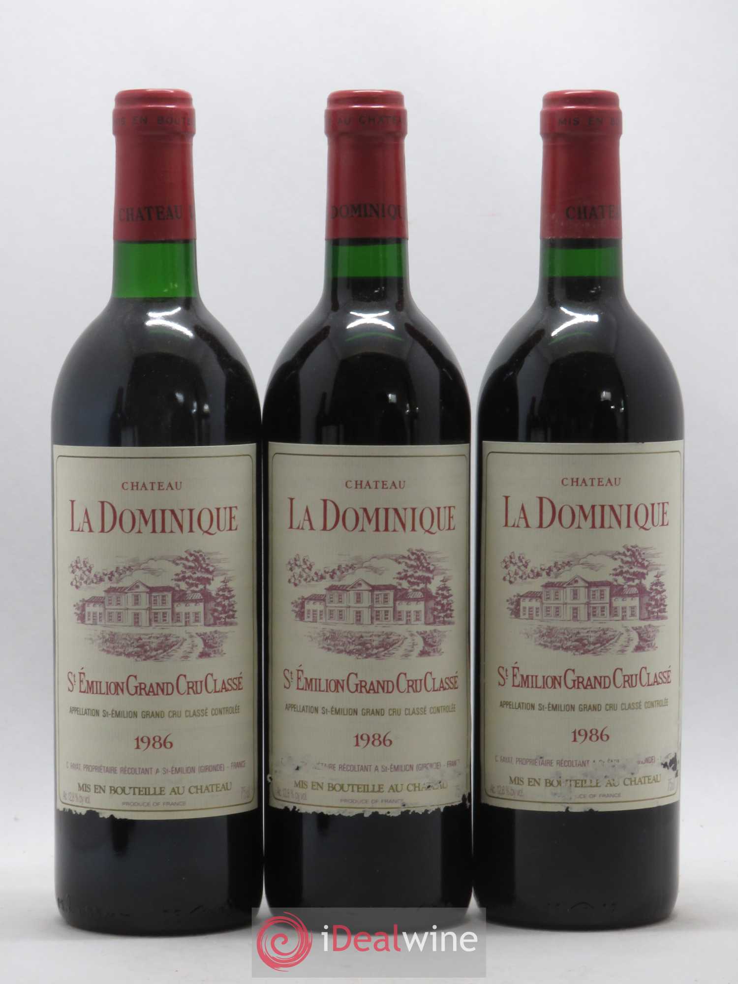 Château la Dominique Grand Cru Classé 1986 - Lot de 12 bouteilles - 4