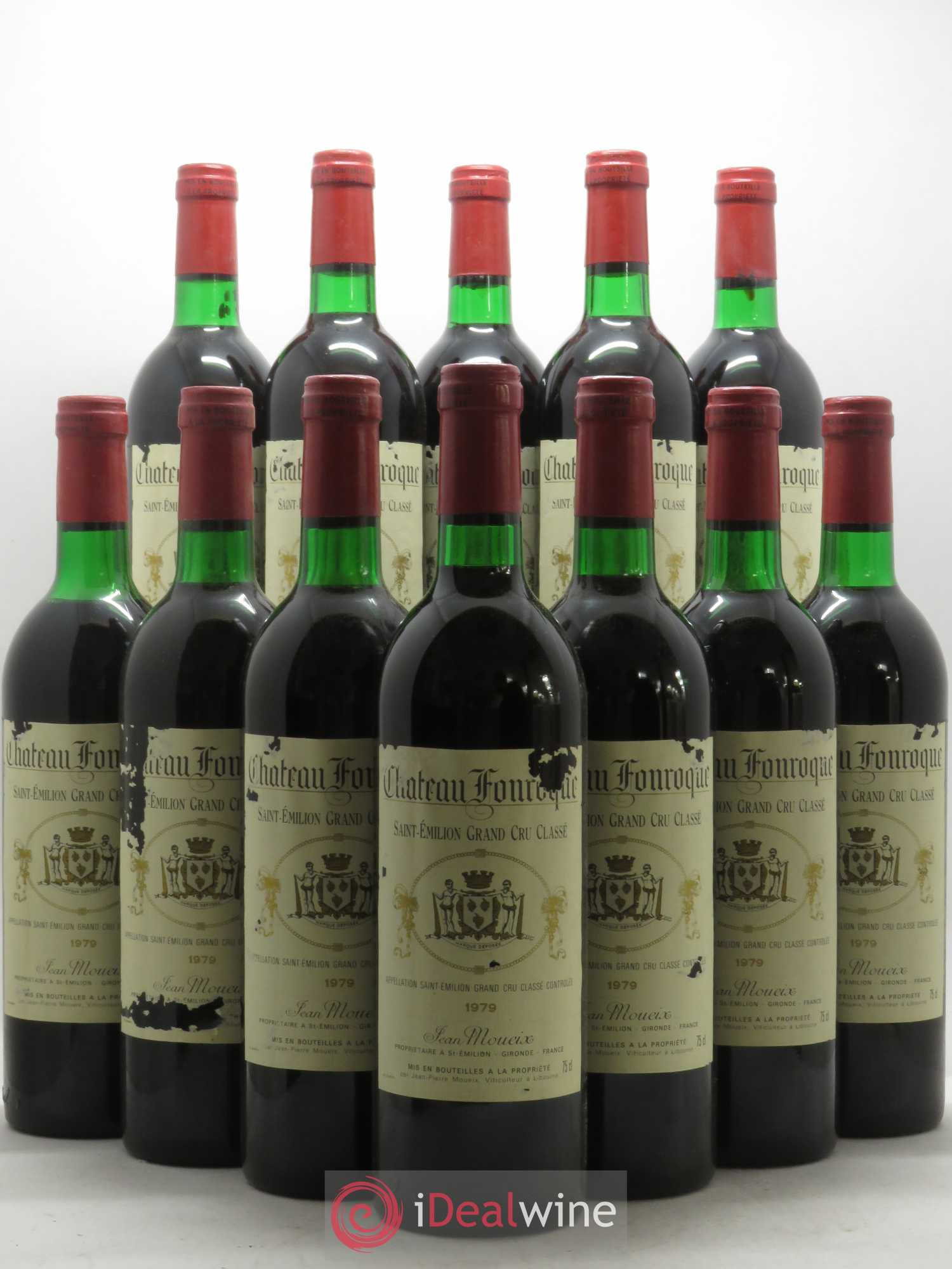 Château Fonroque Grand Cru Classé 1979 - Lot de 12 bouteilles - 0