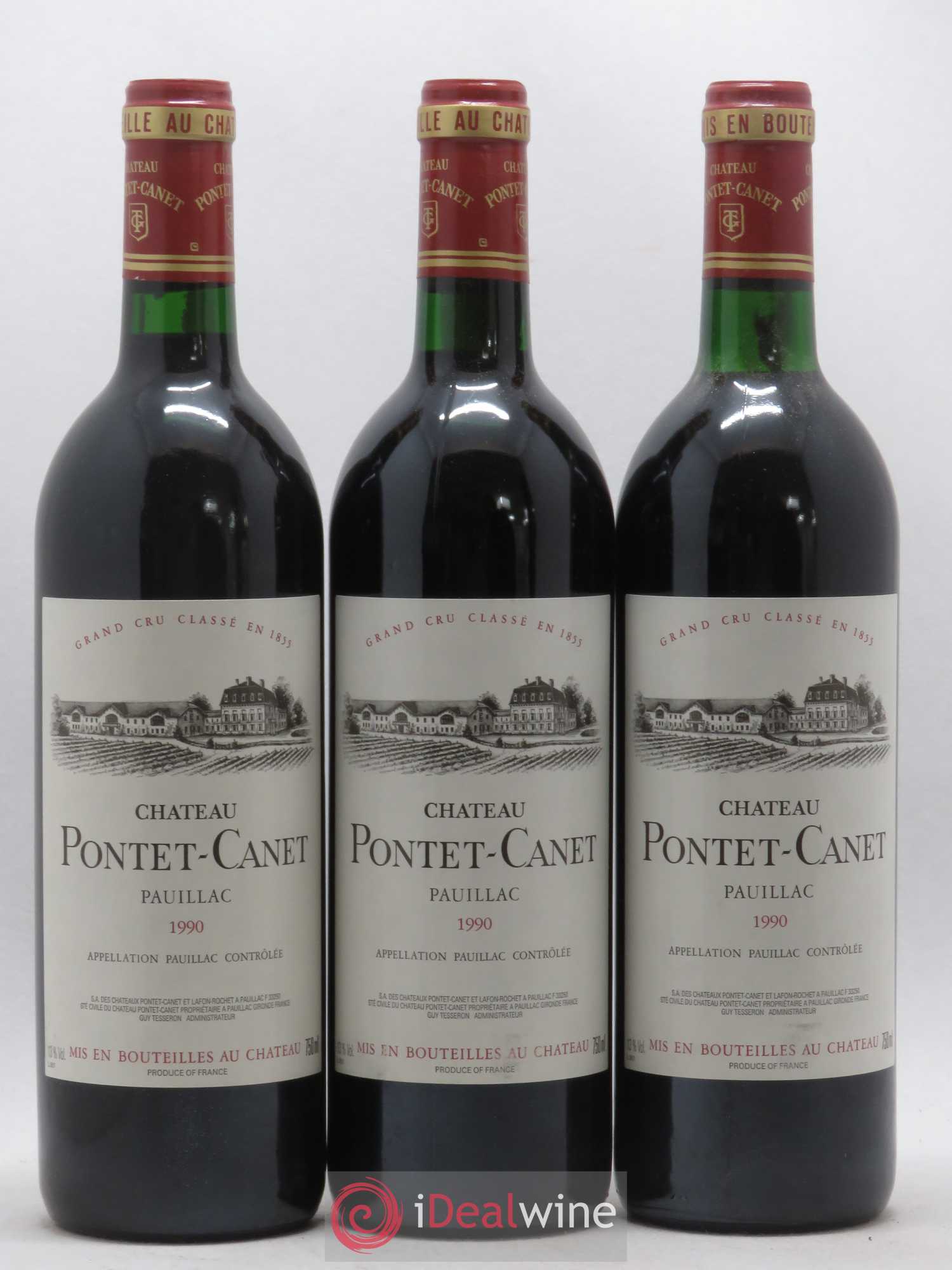 Château Pontet Canet 5ème Grand Cru Classé 1990 - Lot de 12 bouteilles - 3