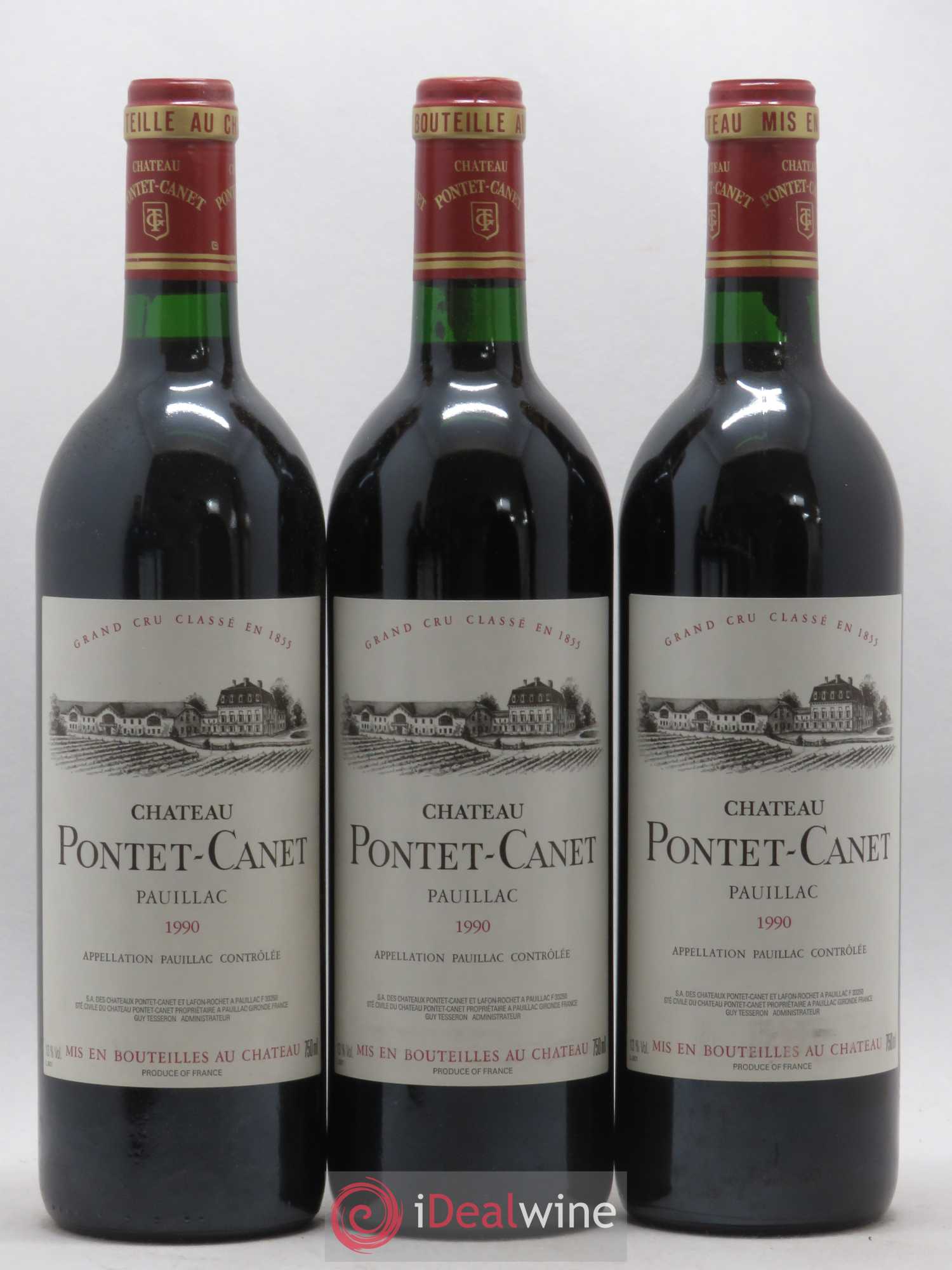 Château Pontet Canet 5ème Grand Cru Classé 1990 - Lot de 12 bouteilles - 4