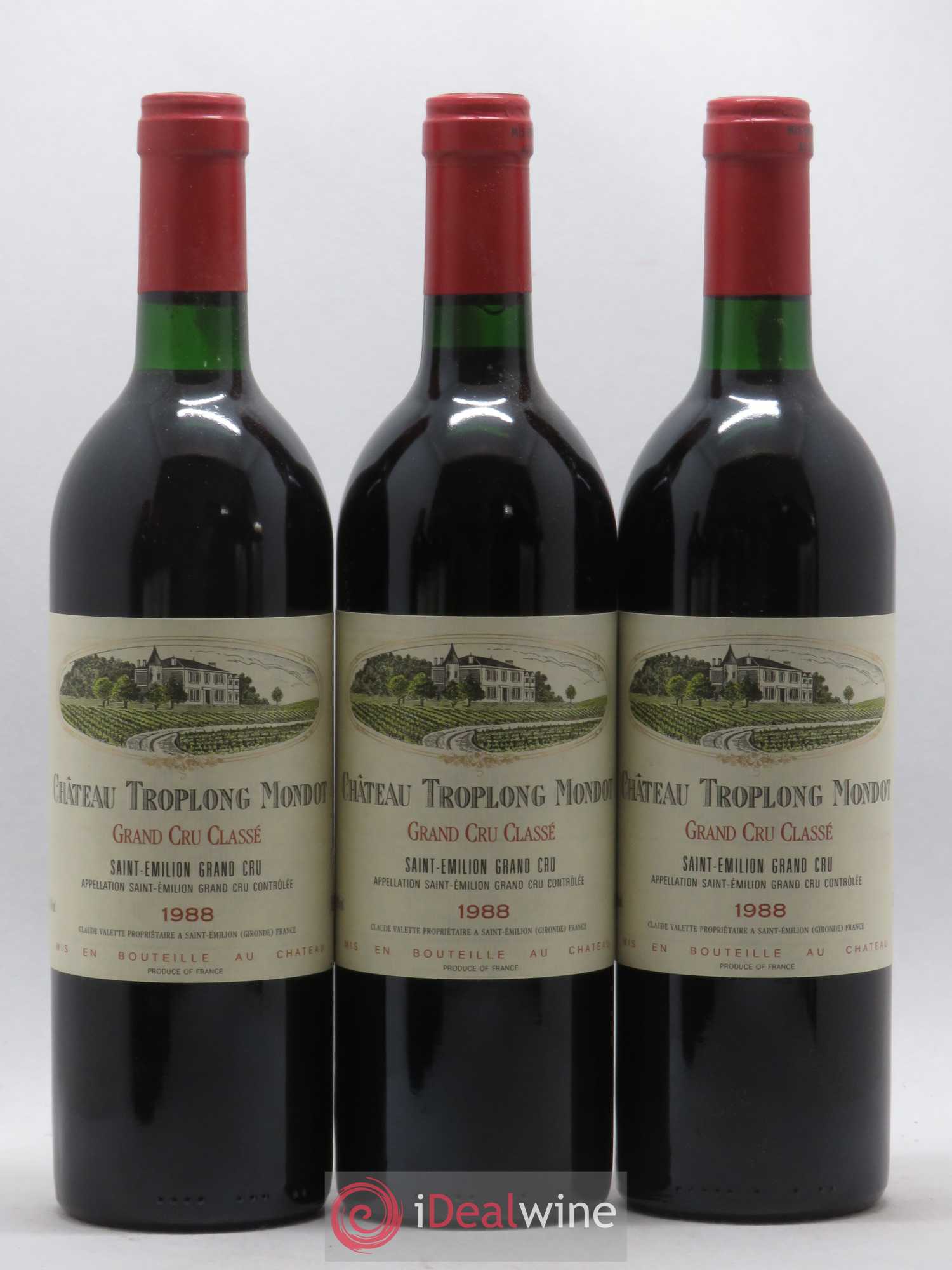 Château Troplong Mondot 1er Grand Cru Classé B 1988 - Lot de 12 bouteilles - 2