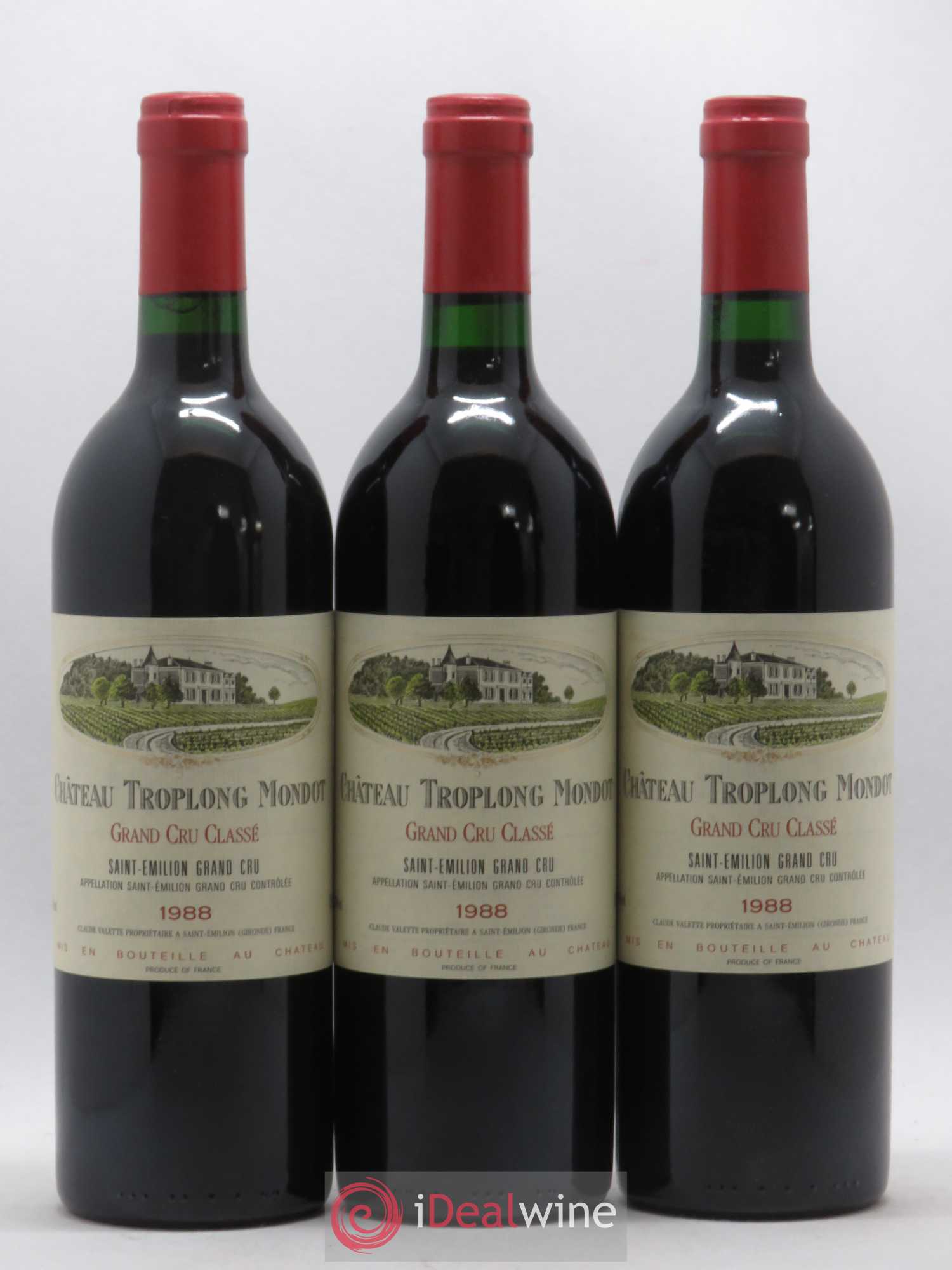 Château Troplong Mondot 1er Grand Cru Classé B 1988 - Lot de 12 bouteilles - 3