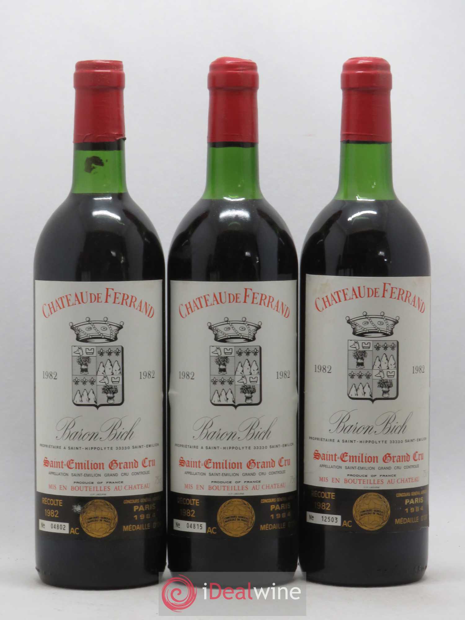 Château de Ferrand Grand Cru Classé 1982 - Lot de 12 bouteilles - 2