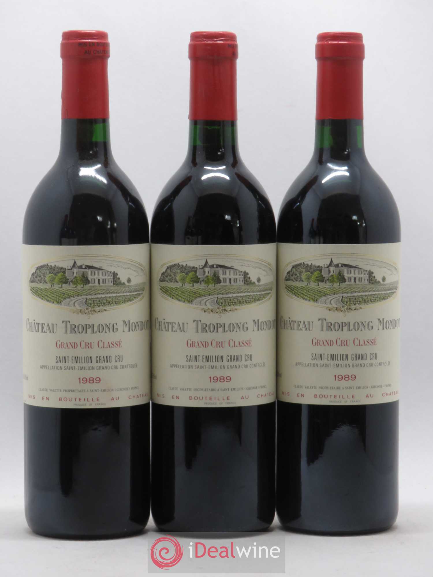 Château Troplong Mondot 1er Grand Cru Classé B 1989 - Lot de 12 bouteilles - 2