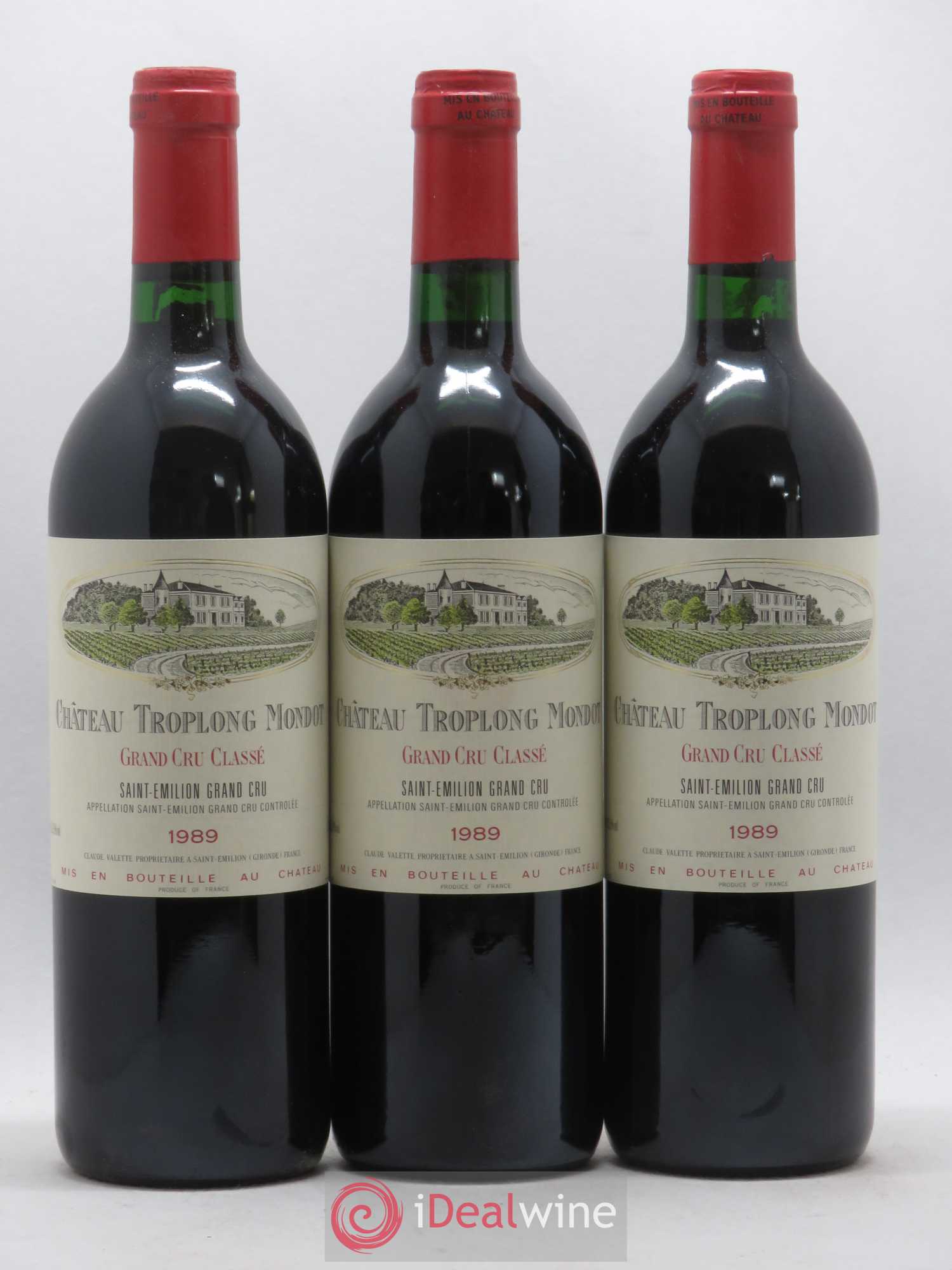 Château Troplong Mondot 1er Grand Cru Classé B 1989 - Lot de 12 bouteilles - 3