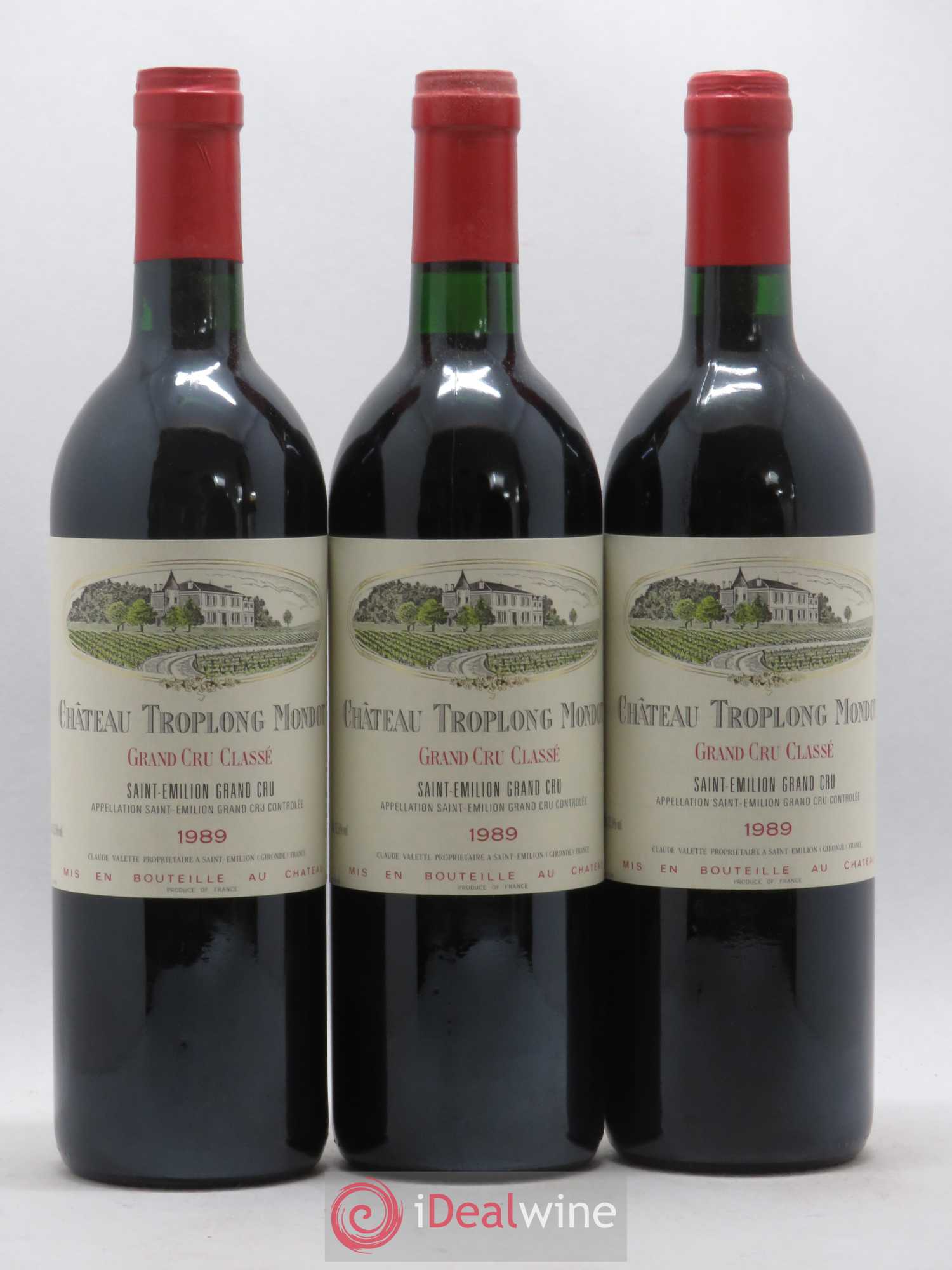 Château Troplong Mondot 1er Grand Cru Classé B 1989 - Lot de 12 bouteilles - 4