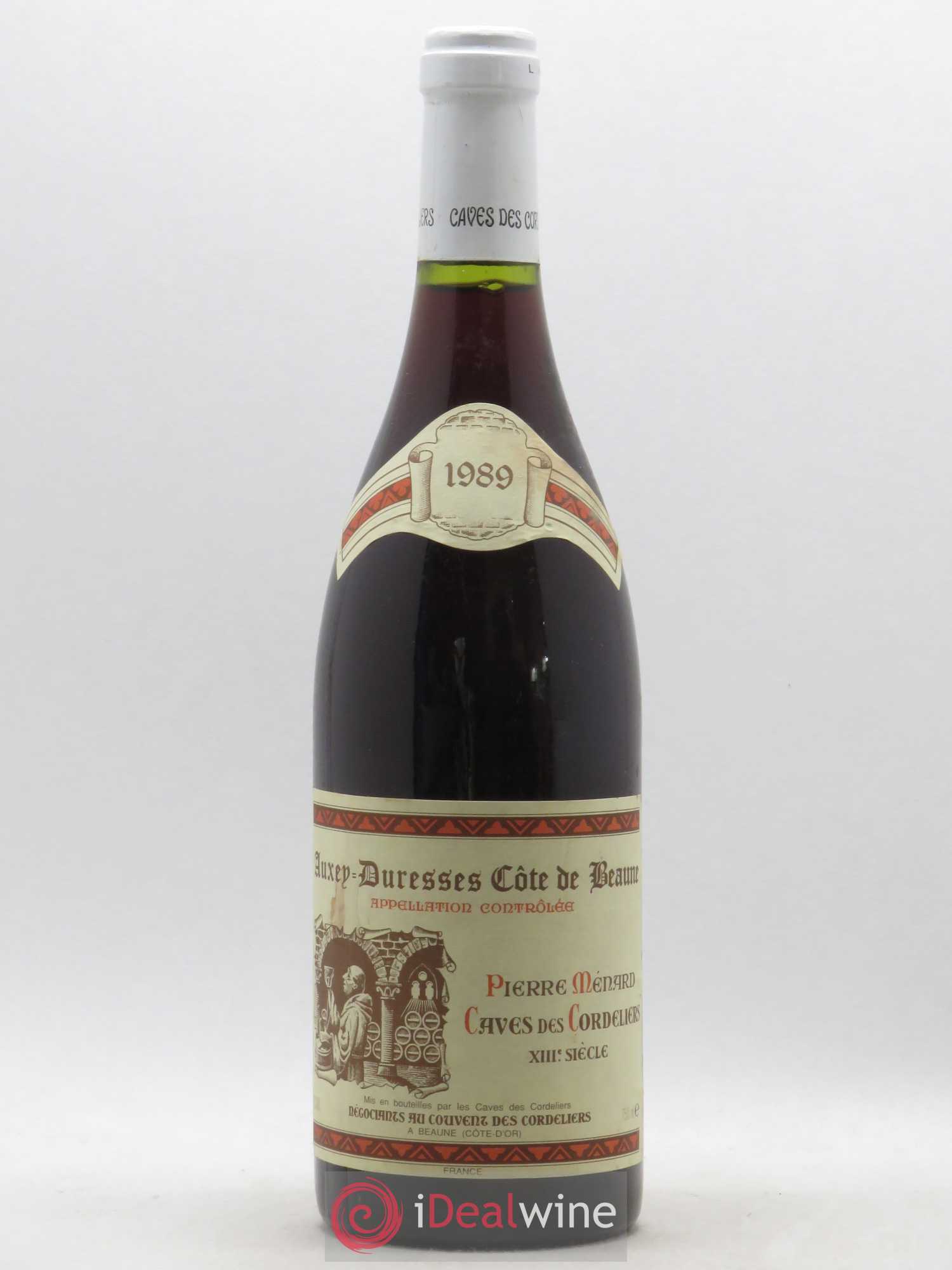 Auxey-Duresses Pierre Ménard Cave des Cordeliers 1989 - Posten von 1 Flasche - 0